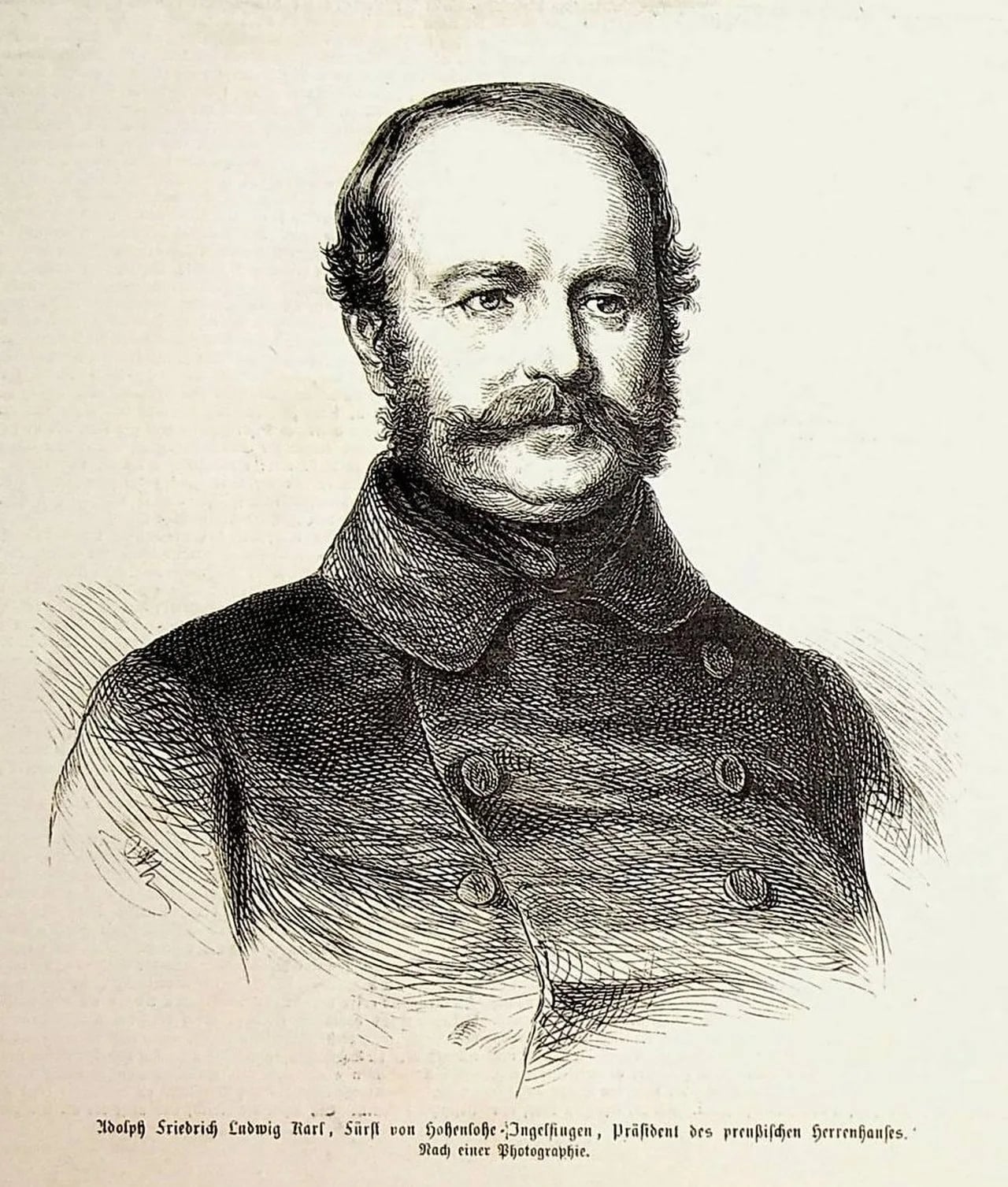 Portrait of Adolf zu Hohenlohe-Ingelfingen (1797–1873) – memorial page