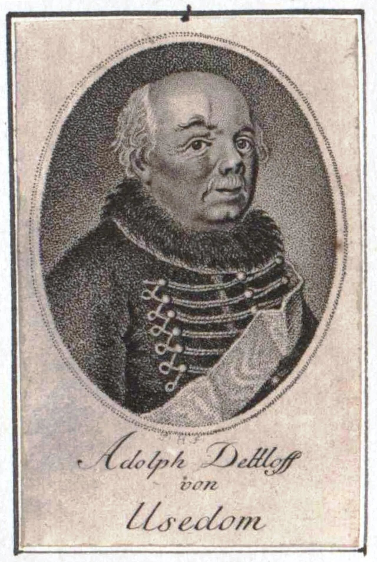 Portrait of Adolph Detlef von Usedom (1726–1792) – memorial page