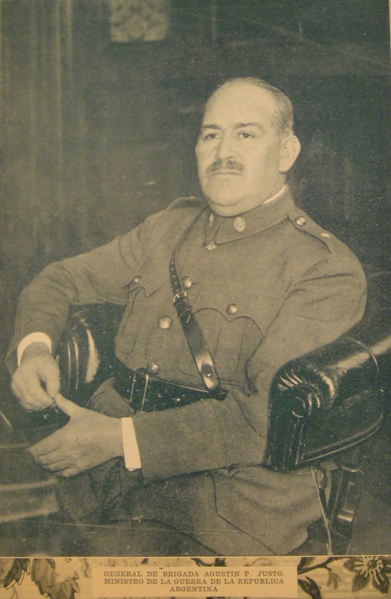 Porträt von Agustín Pedro Justo (1876–1943) – Gedenkseite