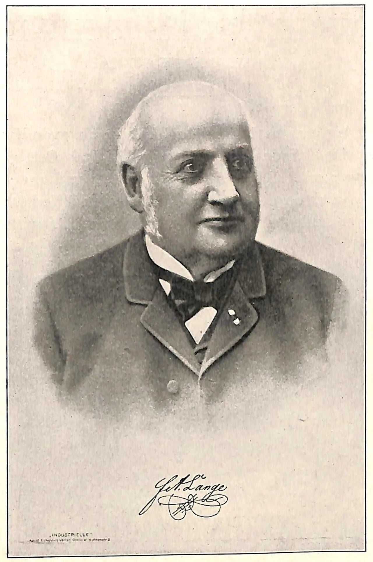 Portrait of Adolph Lange (1815–1898) – memorial page