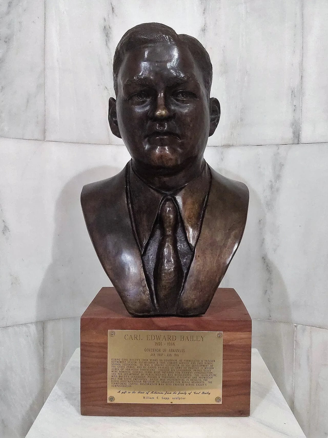 Portrait of Carl Edward Bailey (1894–1948) – memorial page