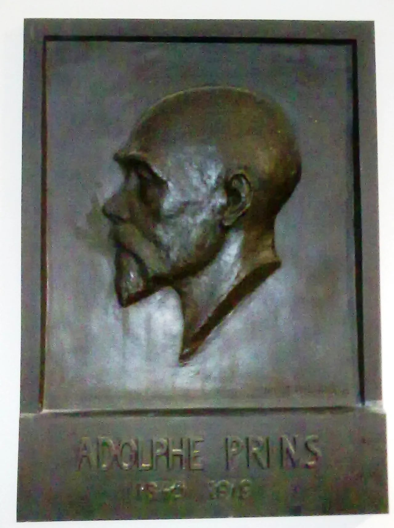 Porträt von Adolphe Prins (1845–1919) – Gedenkseite