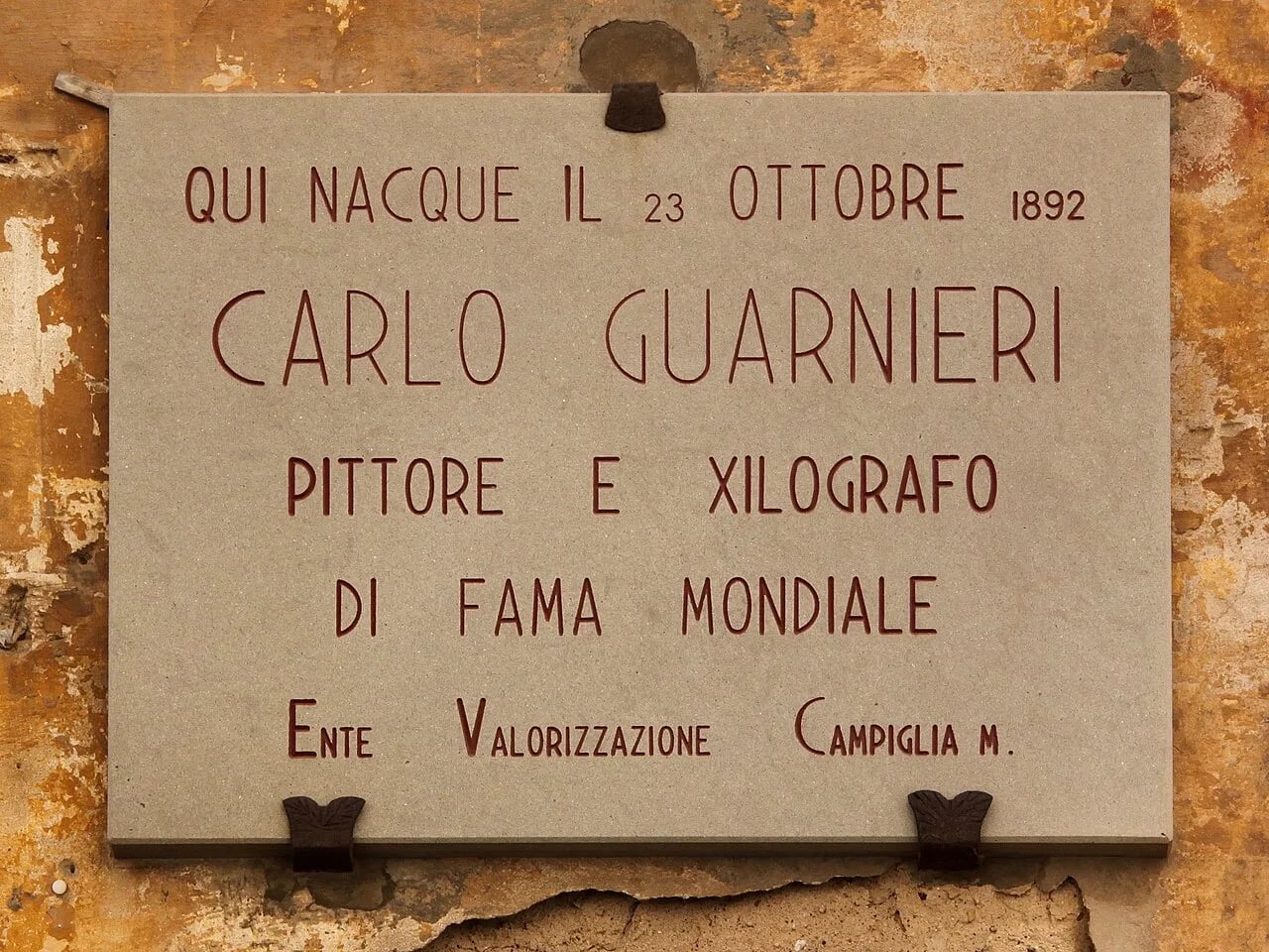 Porträt von Carlo Guarnieri (1892–1988) – Gedenkseite
