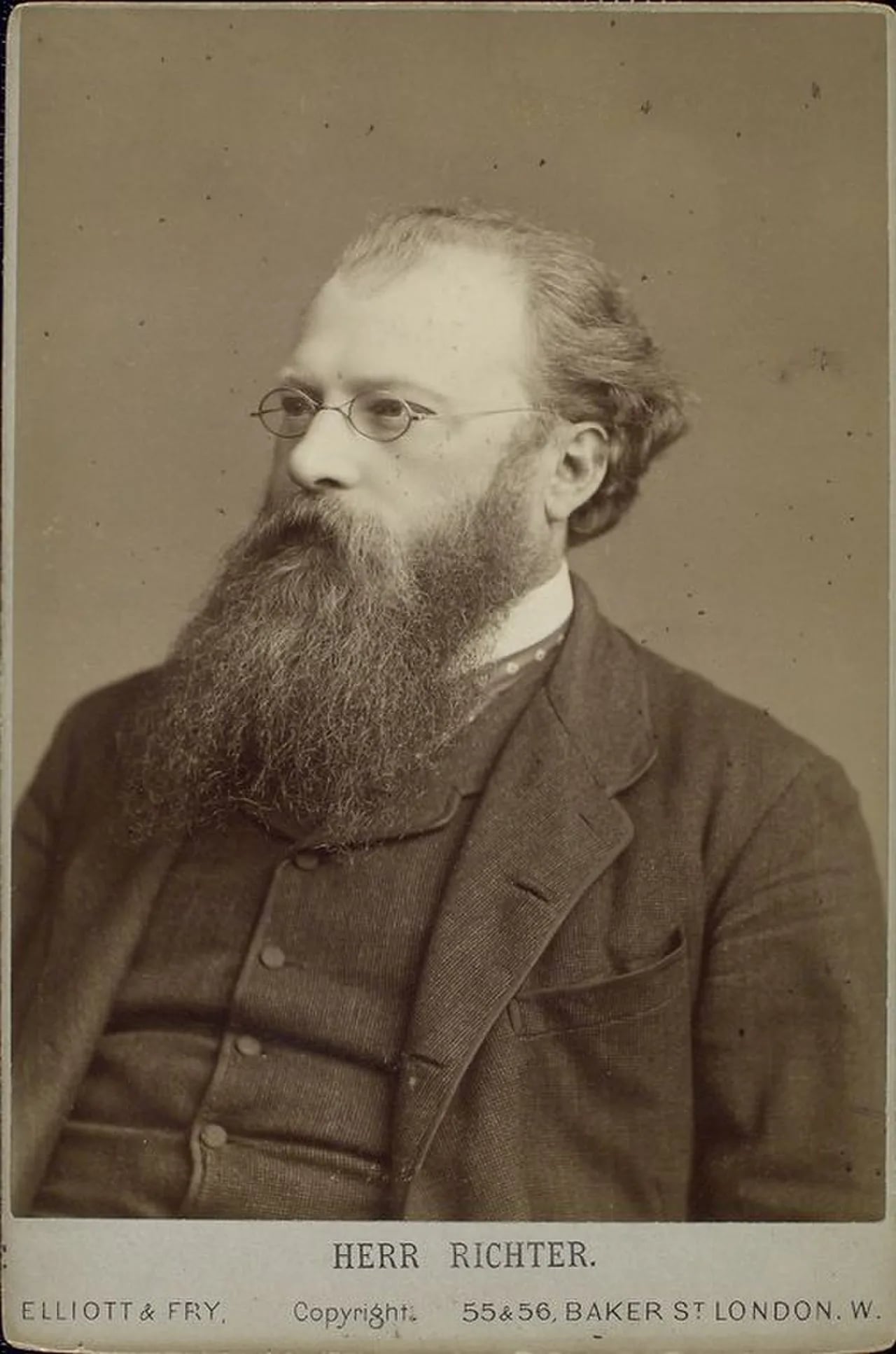 Porträt von Hans Richter (1843–1916) – Gedenkseite
