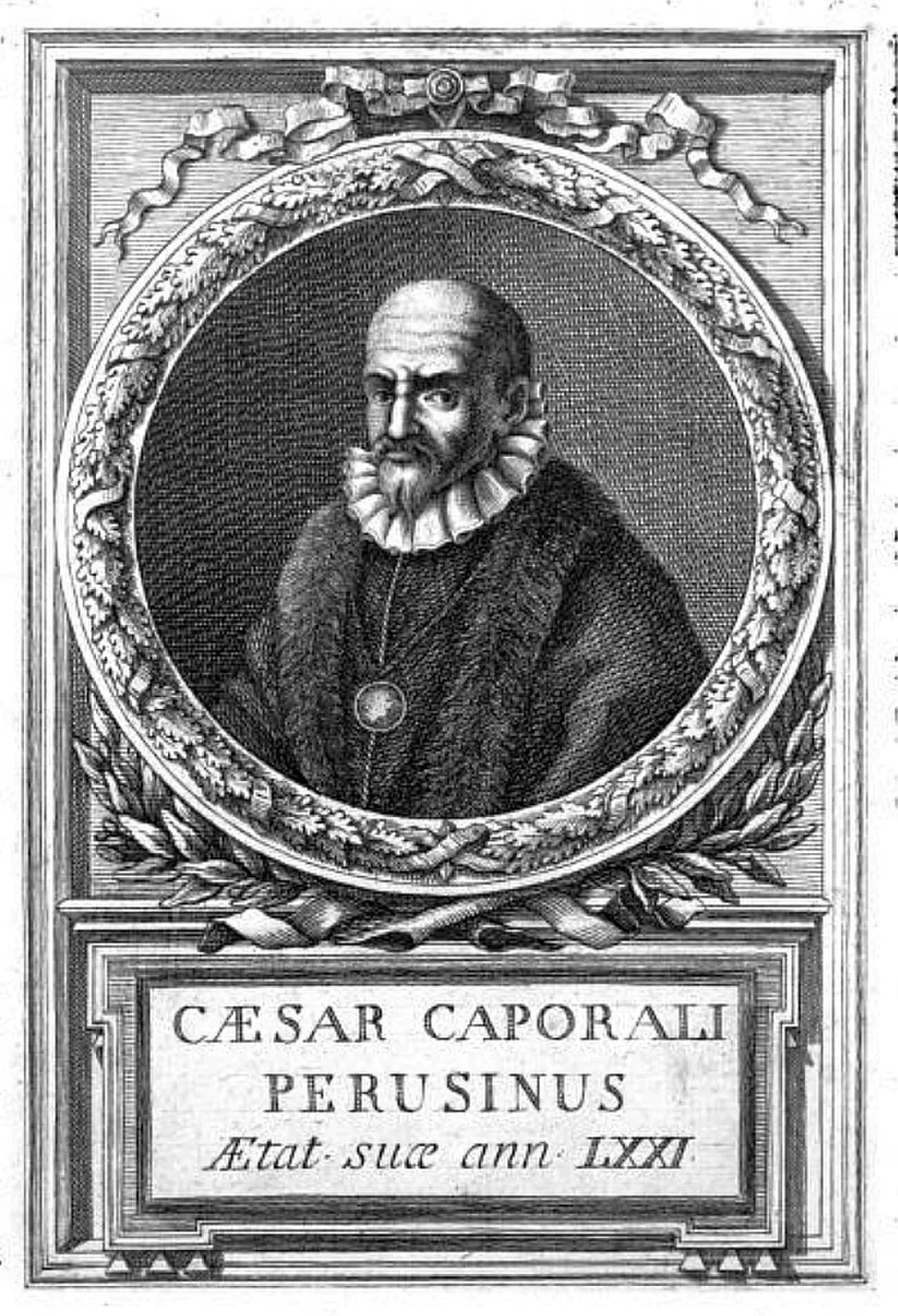 Porträt von Cesare Caporali (1531–1601) – Gedenkseite