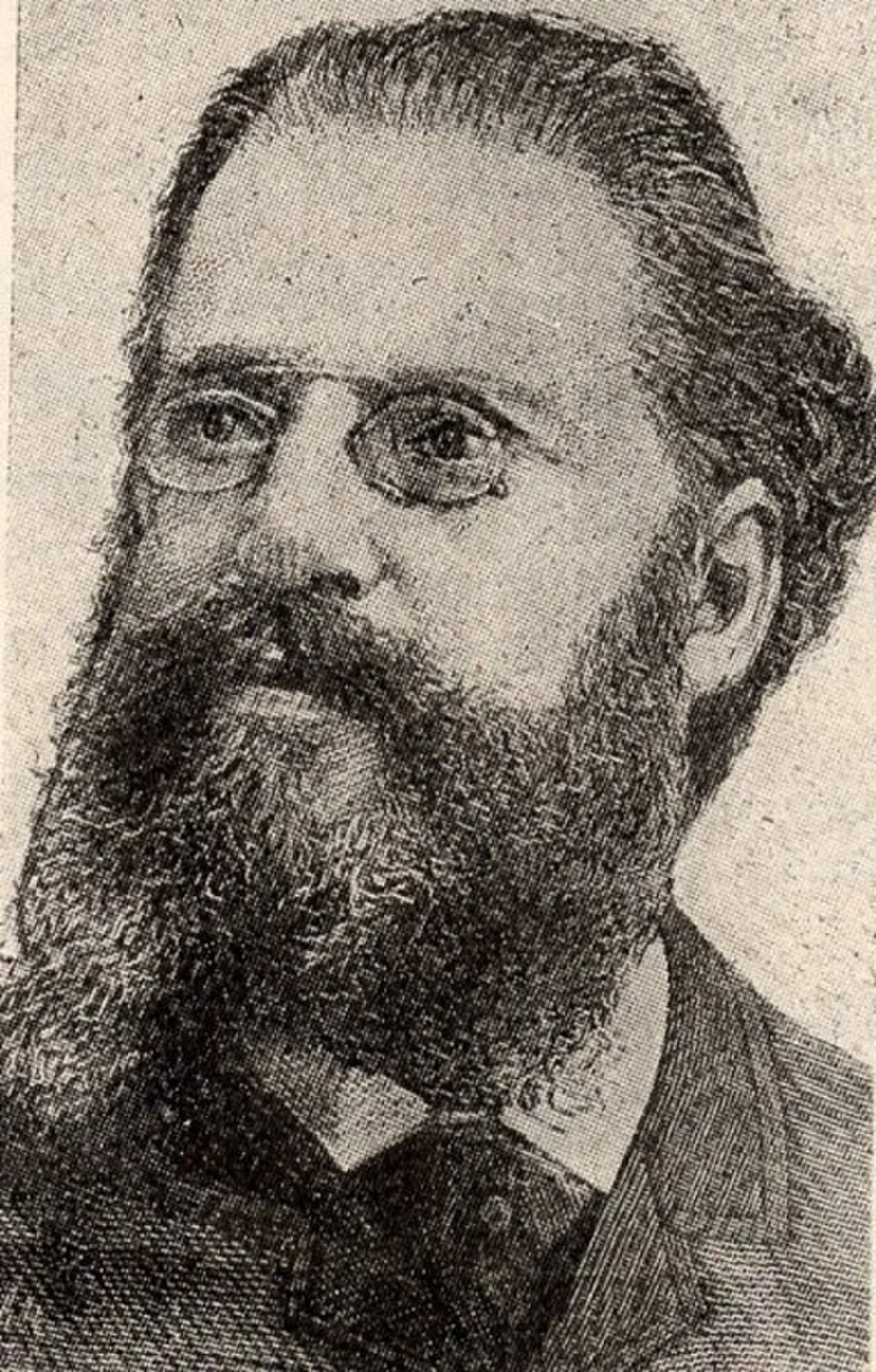 Porträt von Cesare Parenzo (1842–1898) – Gedenkseite