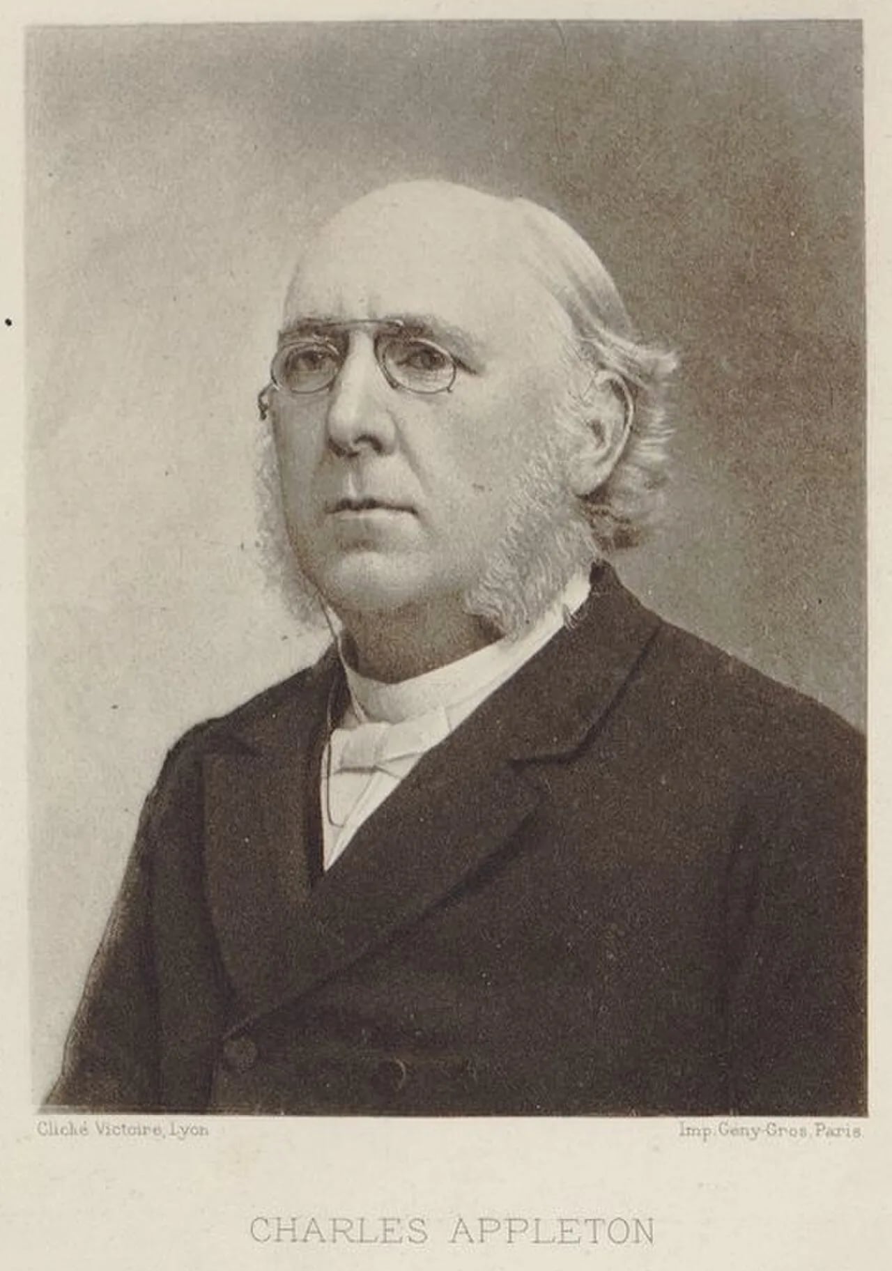 Porträt von Charles Appleton (1846–1935) – Gedenkseite