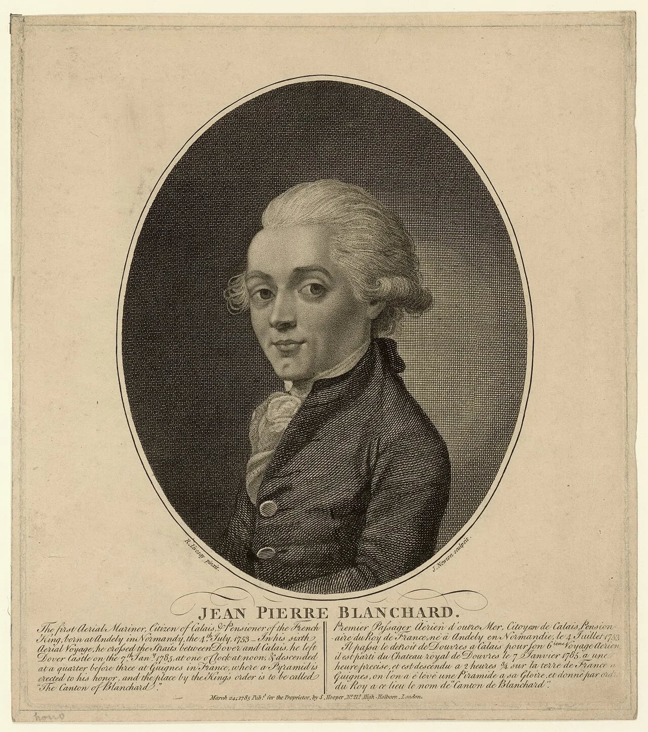 Portrait of Jean-Pierre Blanchard (1753–1809) – memorial page