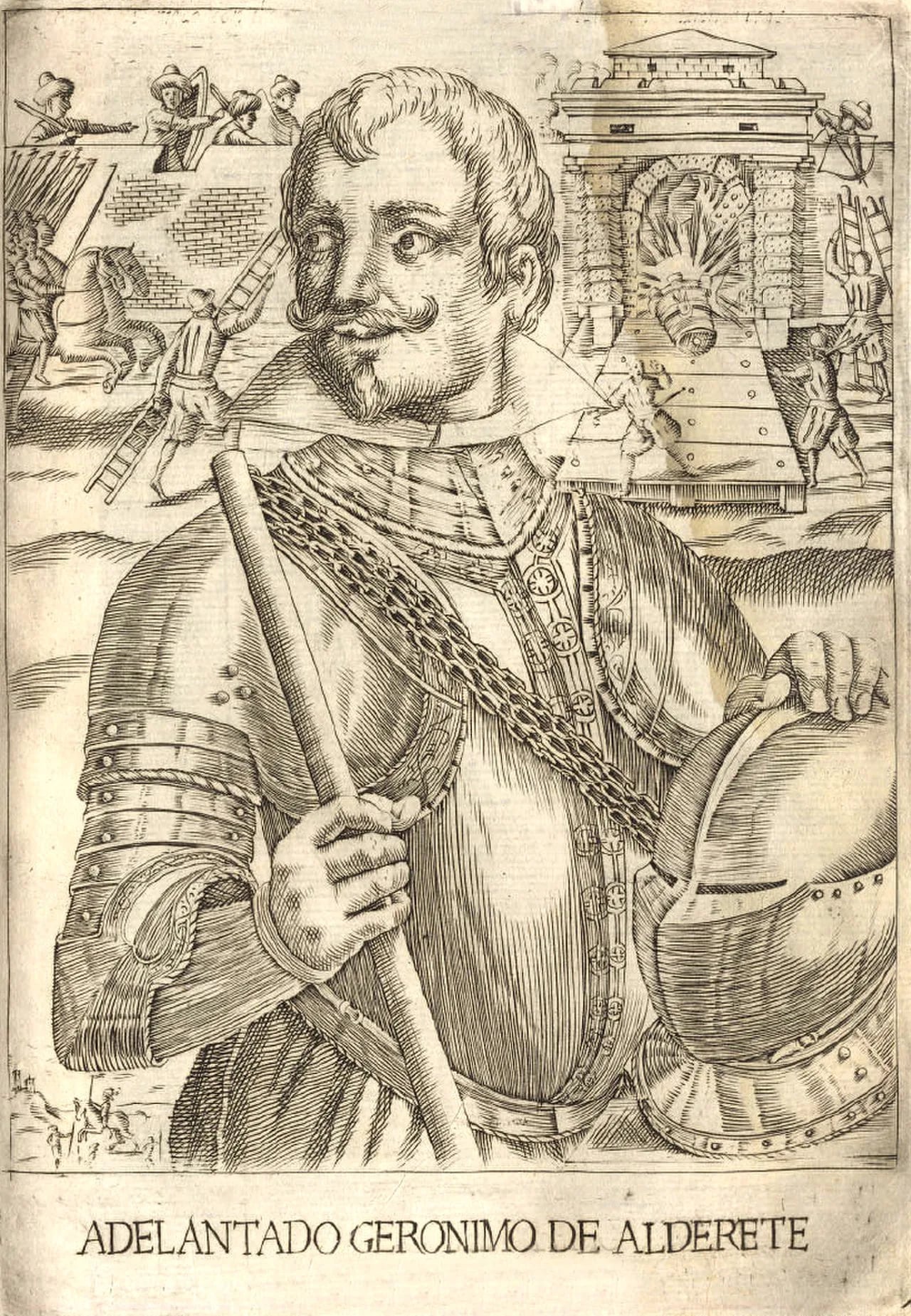 Porträt von Jerónimo de Alderete (1518–1556) – Gedenkseite