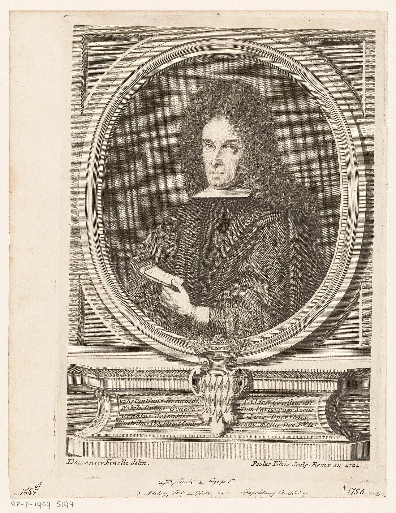 Portrait of Costantino Grimaldi (1667–1750) – memorial page
