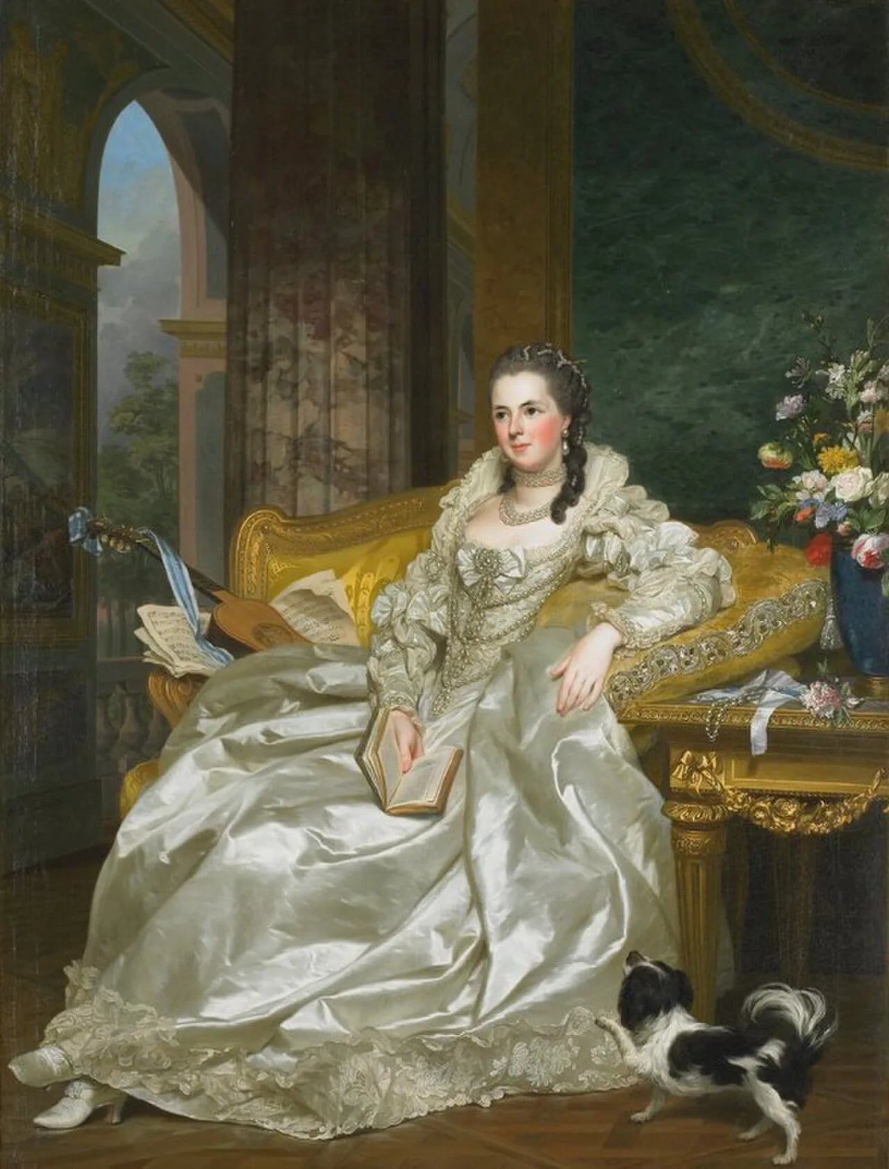 Porträt von Septimanie de Vignerot du Plessis de Richelieu Egmont (1740–1773) – Gedenkseite