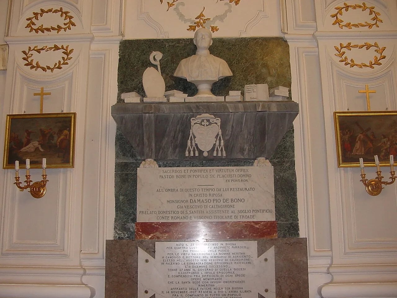 Portrait of Damaso Pio De Bono (1850–1927) – memorial page