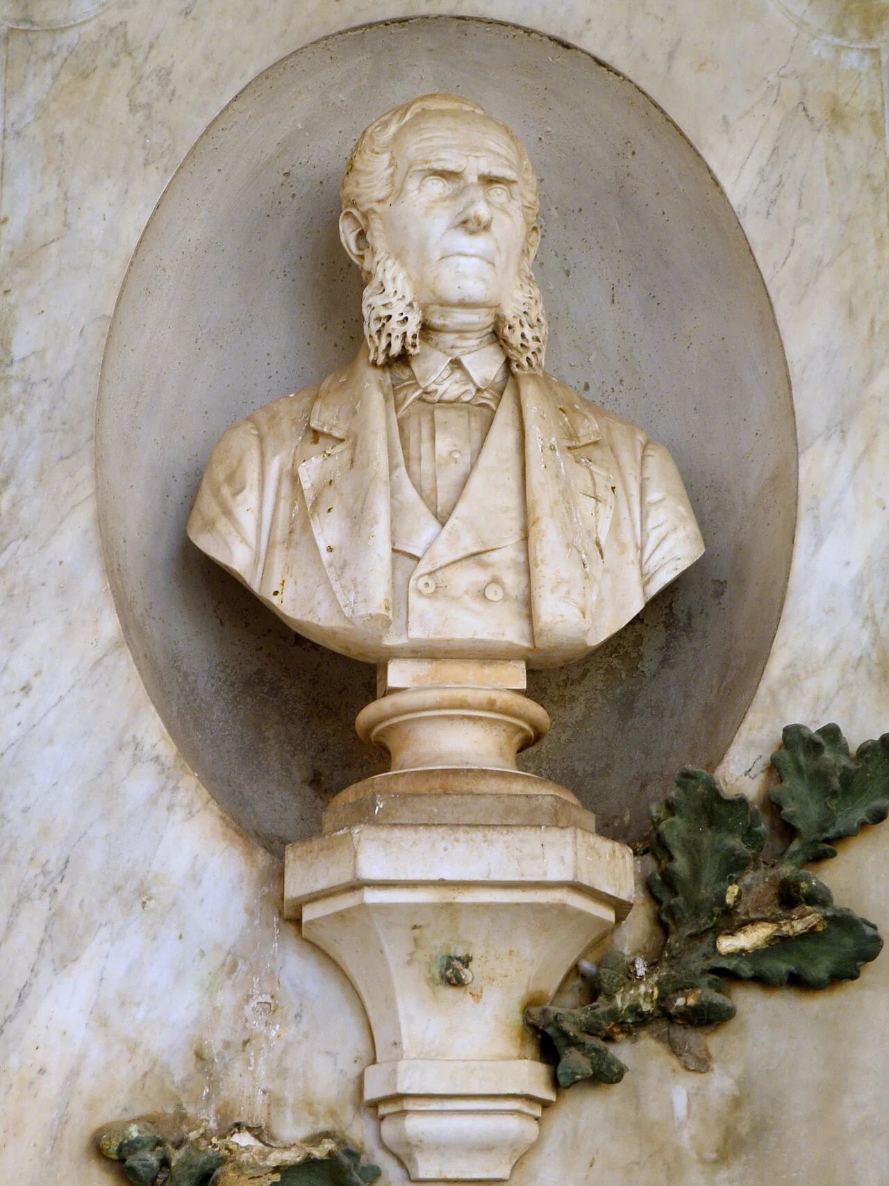 Porträt von Domenico Angeli (1797–1876) – Gedenkseite