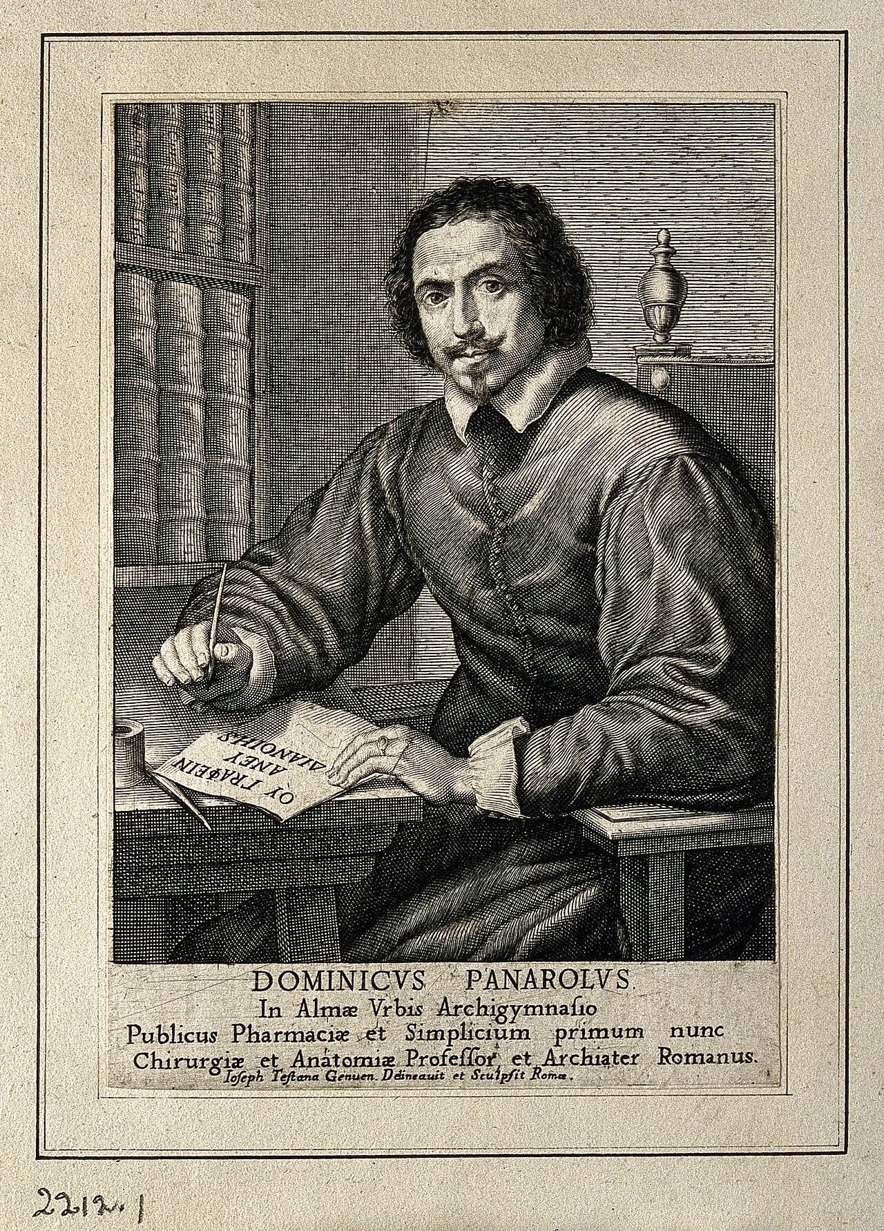 Porträt von Domenico Panaroli (1587–1657) – Gedenkseite