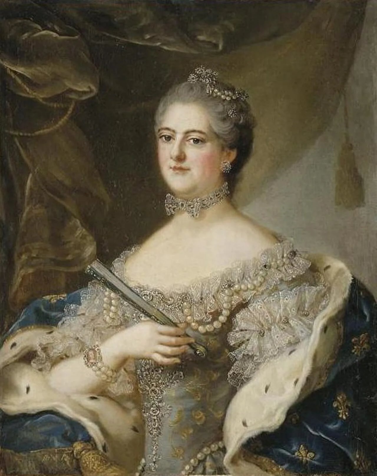 Porträt von Élisabeth Alexandrine de Bourbon (1705–1765) – Gedenkseite