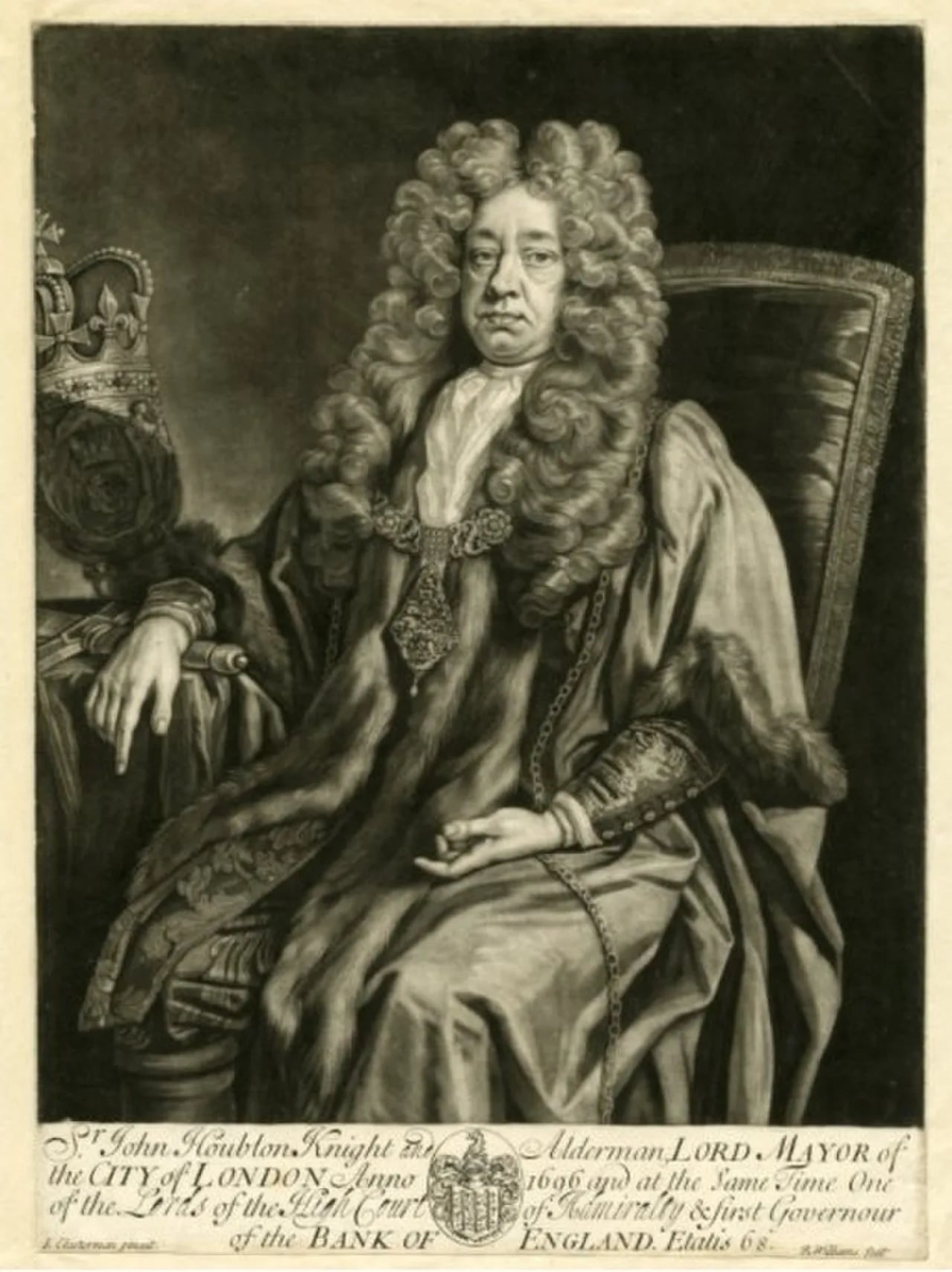 Portrait of John Houblon (1632–1712) – memorial page