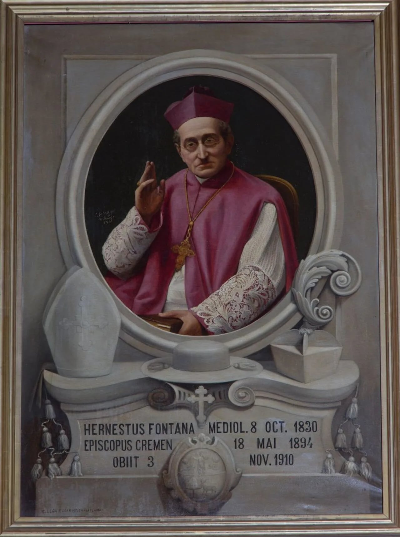 Porträt von Ernesto Fontana (1830–1910) – Gedenkseite