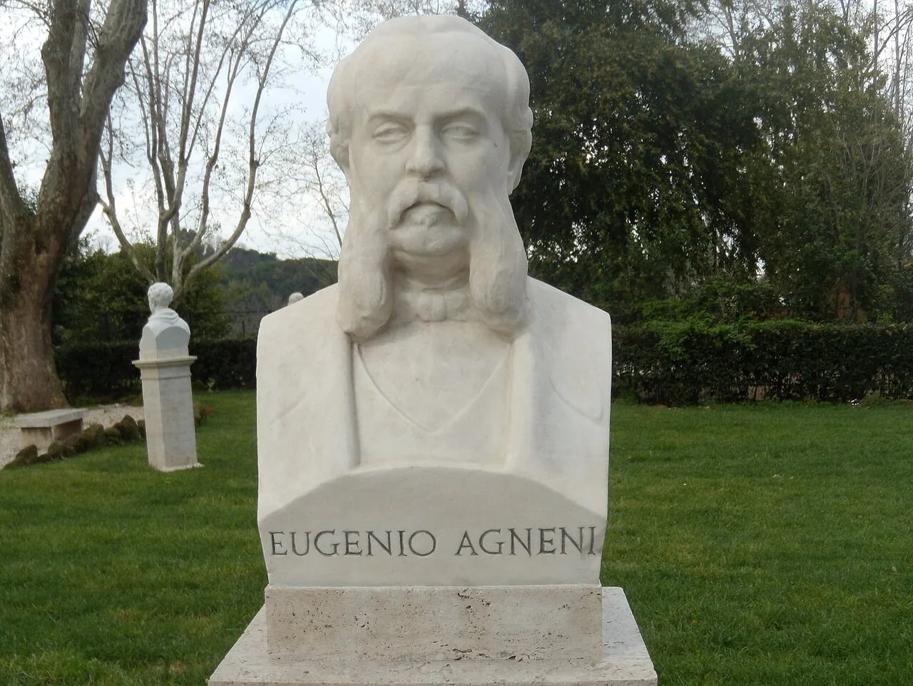 Porträt von Eugenio Agneni (1816–1879) – Gedenkseite