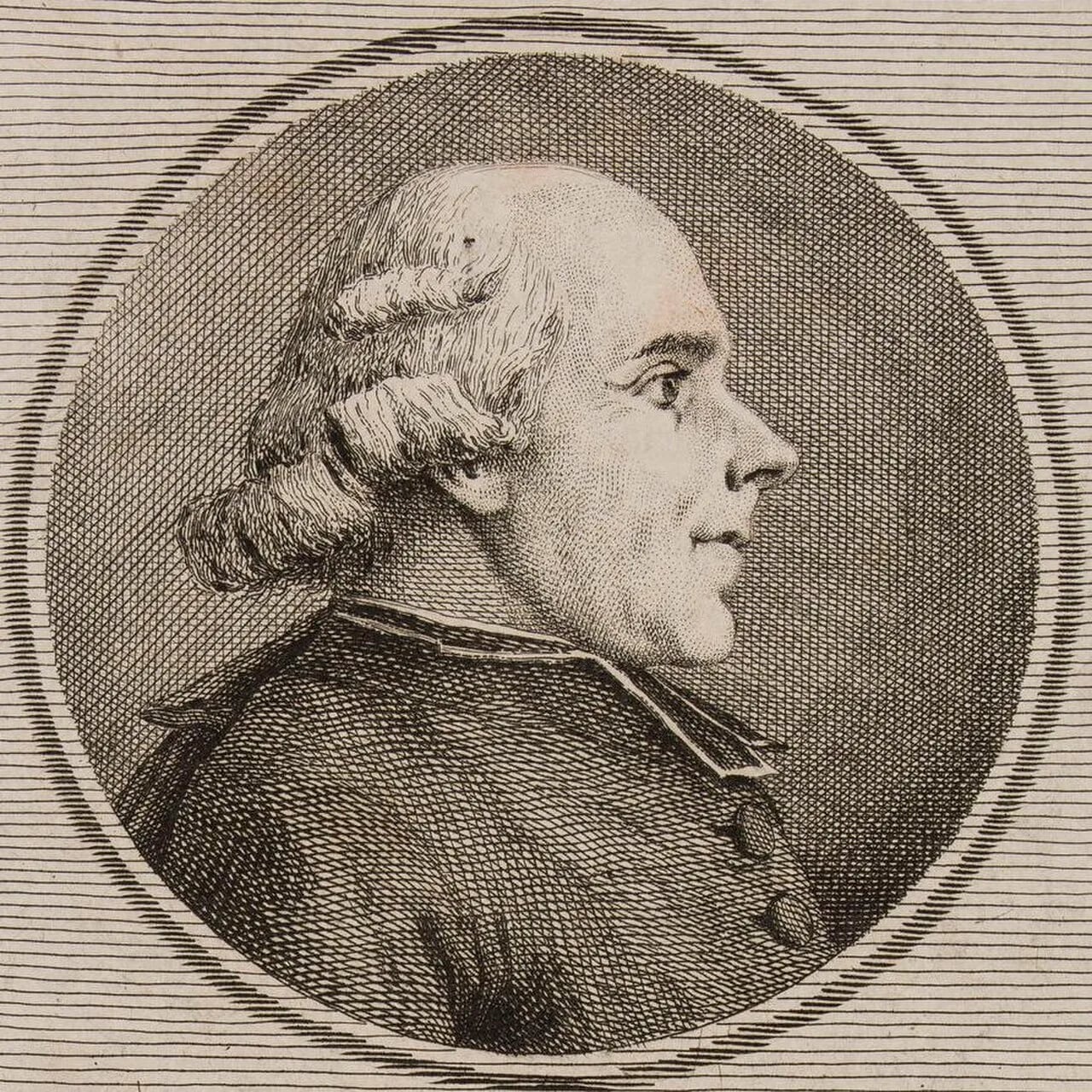 Porträt von Michel Ange Benoît de Bruges (1743–1794) – Gedenkseite