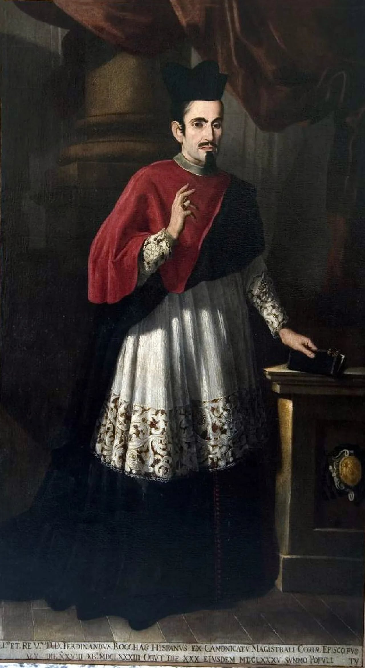 Porträt von Ferdinando de Roxas (1650–1685) – Gedenkseite