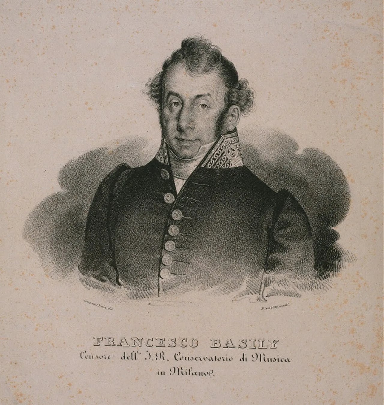Porträt von Francesco Basili (1767–1850) – Gedenkseite