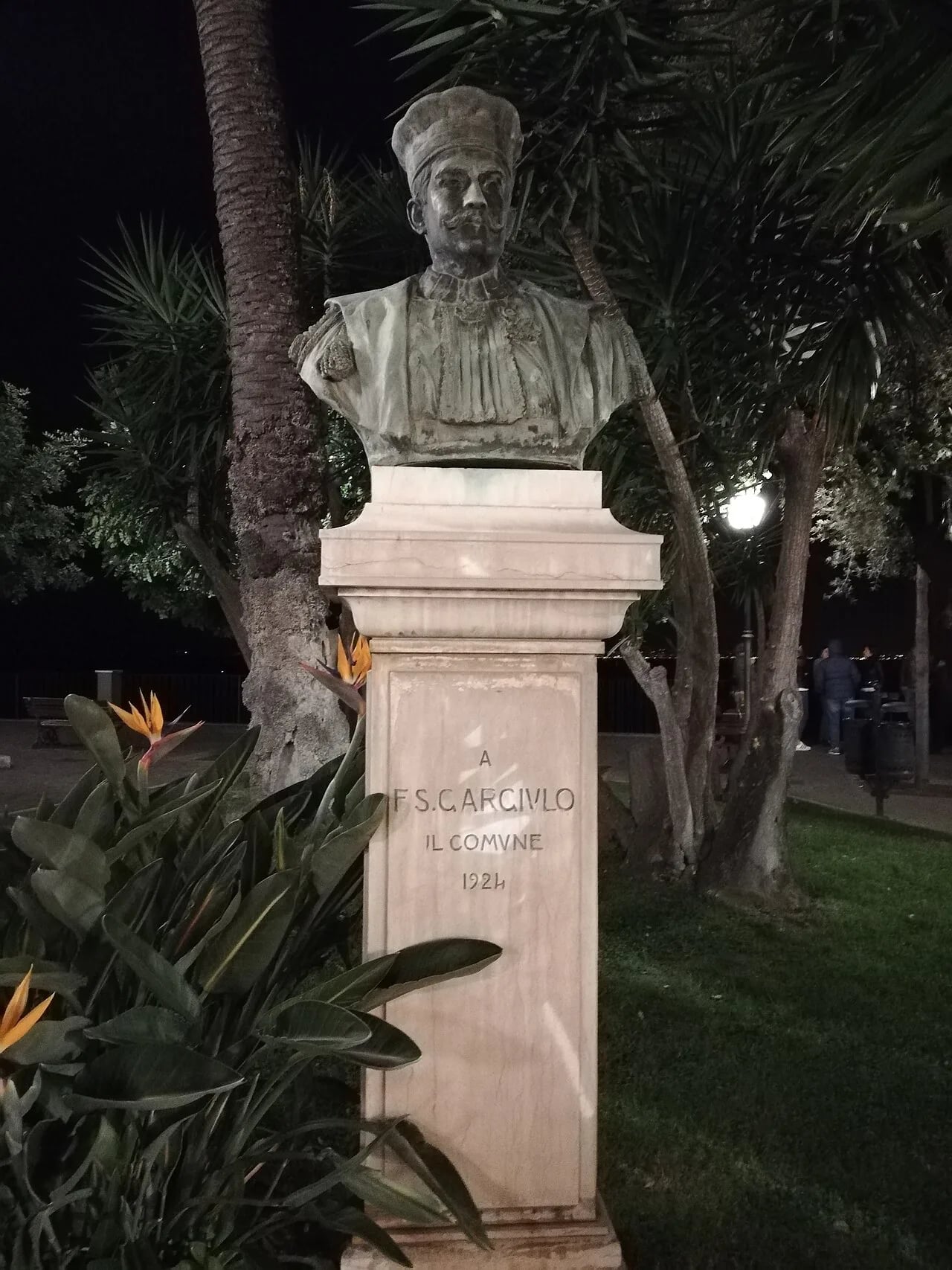 Porträt von Francesco Saverio Gargiulo (1840–1922) – Gedenkseite
