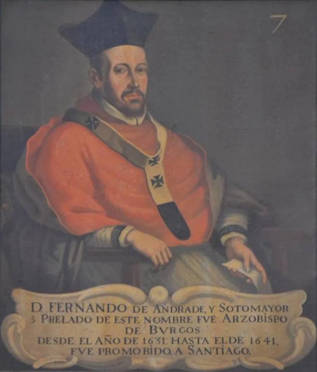 Porträt von Fernando de Andrade e Sotomayor (1570–1655) – Gedenkseite