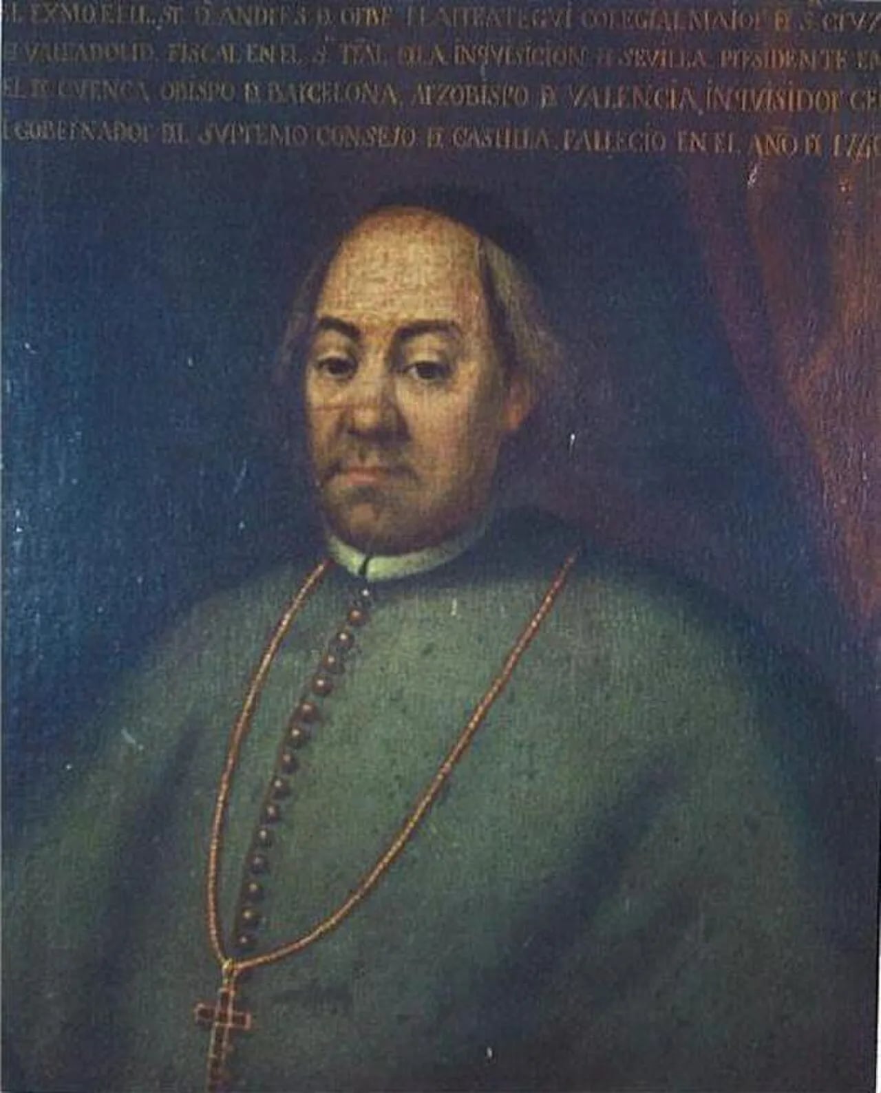Porträt von Andrés de Orbe y Larreategui (1672–1740) – Gedenkseite