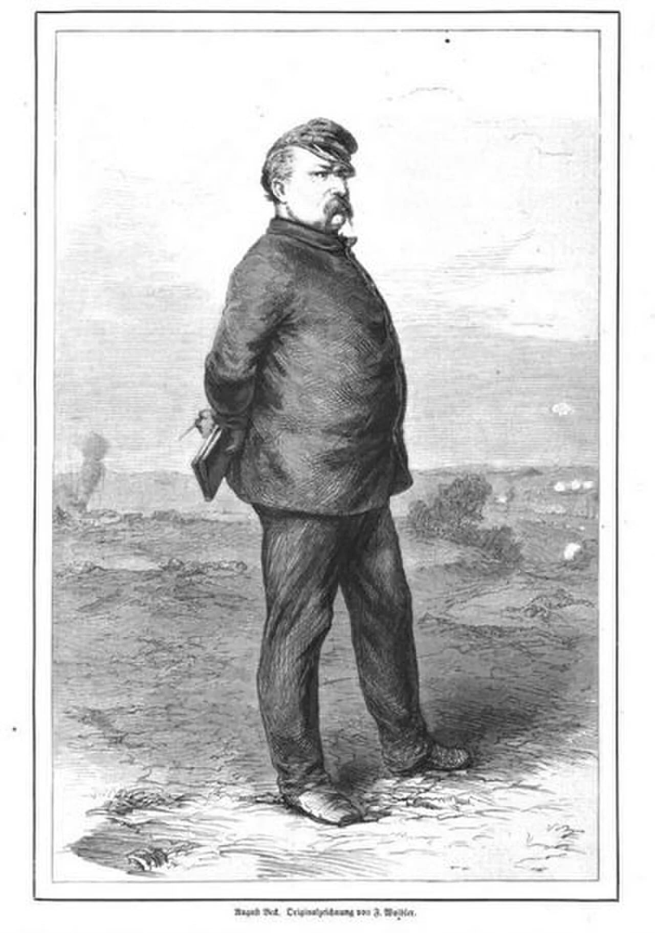 Portrait of August Beck (1823–1872) – memorial page