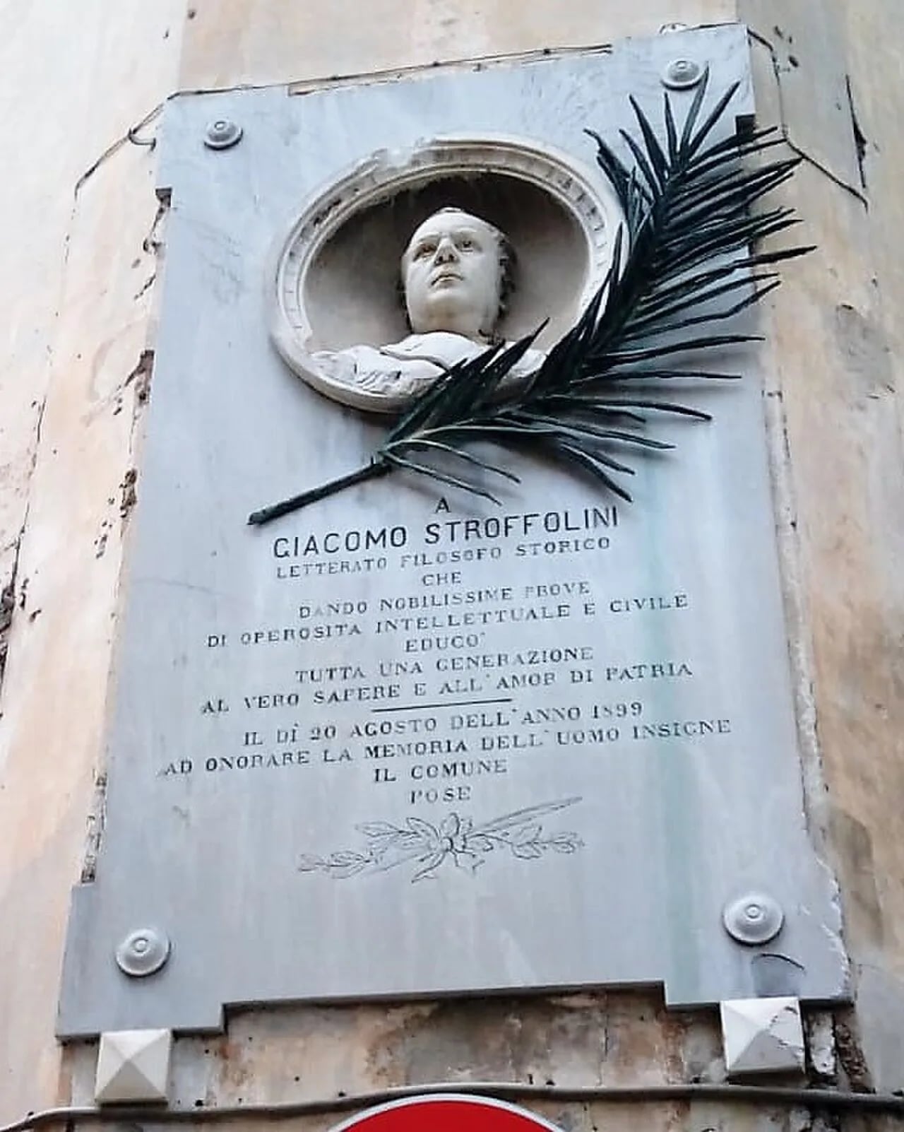 Portrait of Giacomo Stroffolini (1830–1891) – memorial page
