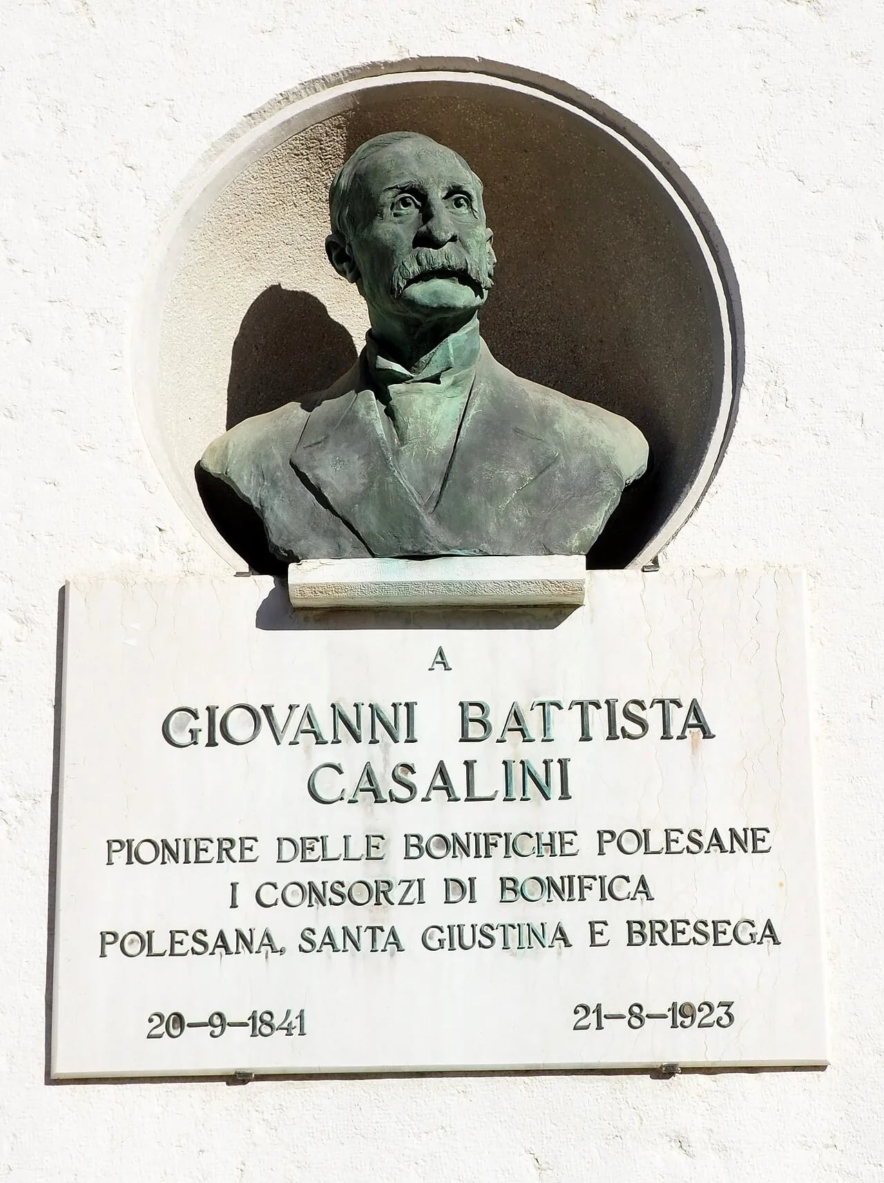 Porträt von Giovanni Battista Casalini (1841–1923) – Gedenkseite