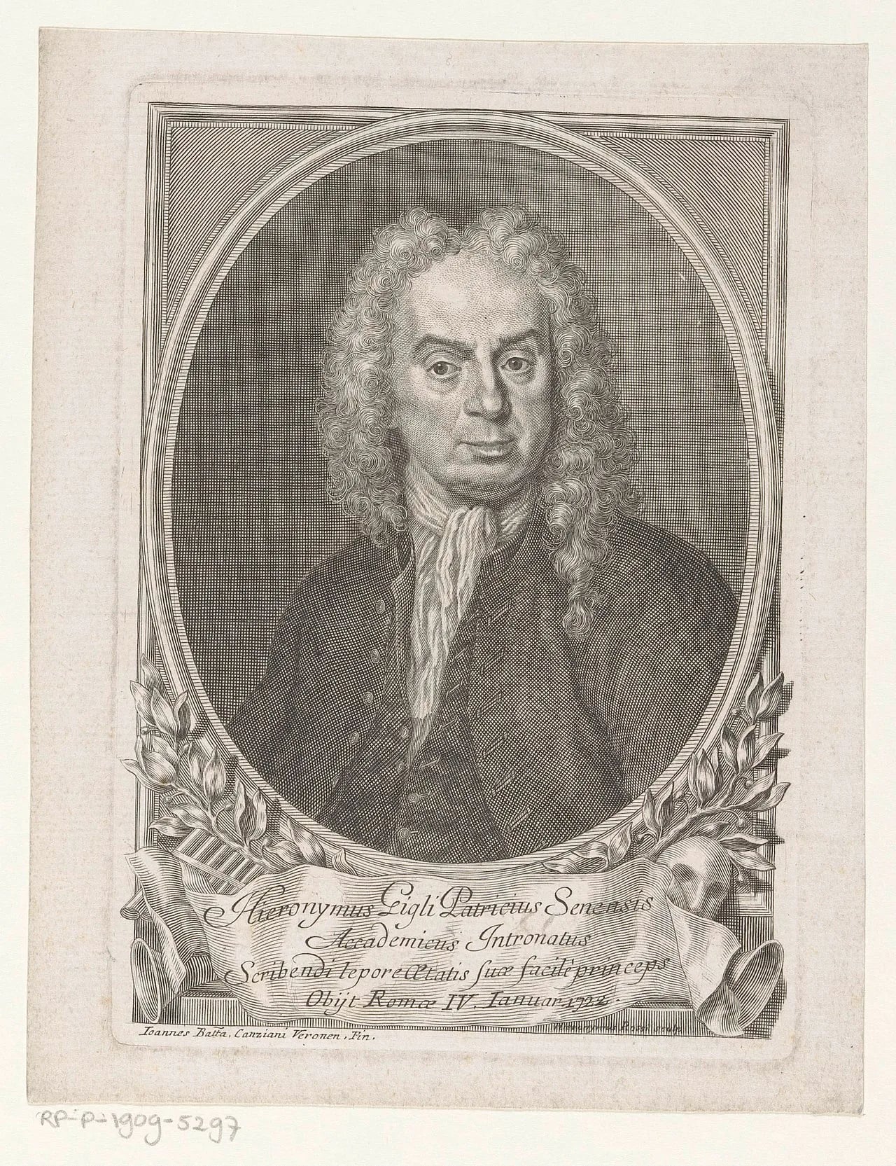 Portrait of Girolamo Gigli (1660–1722) – memorial page