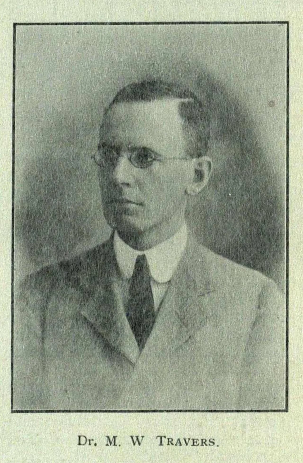Porträt von Morris William Travers (1872–1961) – Gedenkseite
