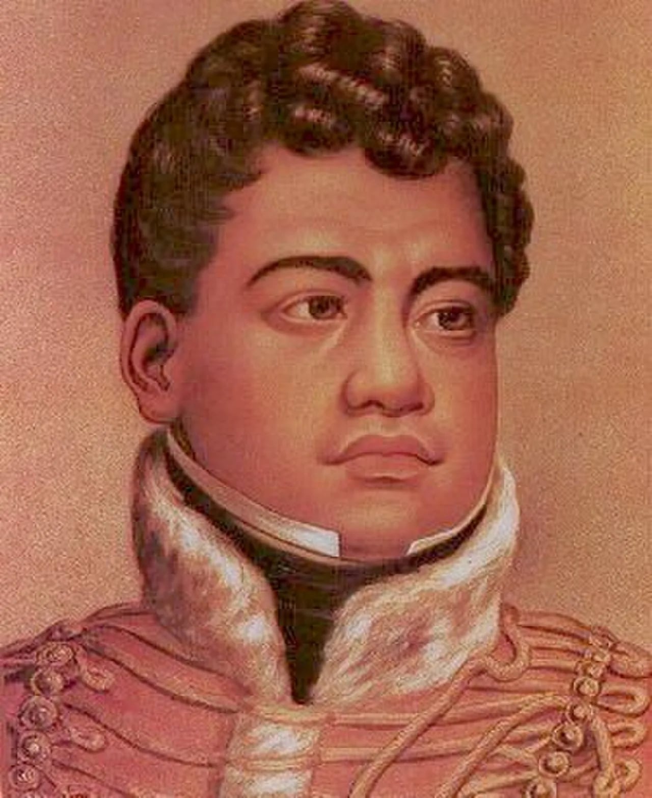 Porträt von Kamehameha II. (1797–1824) – Gedenkseite