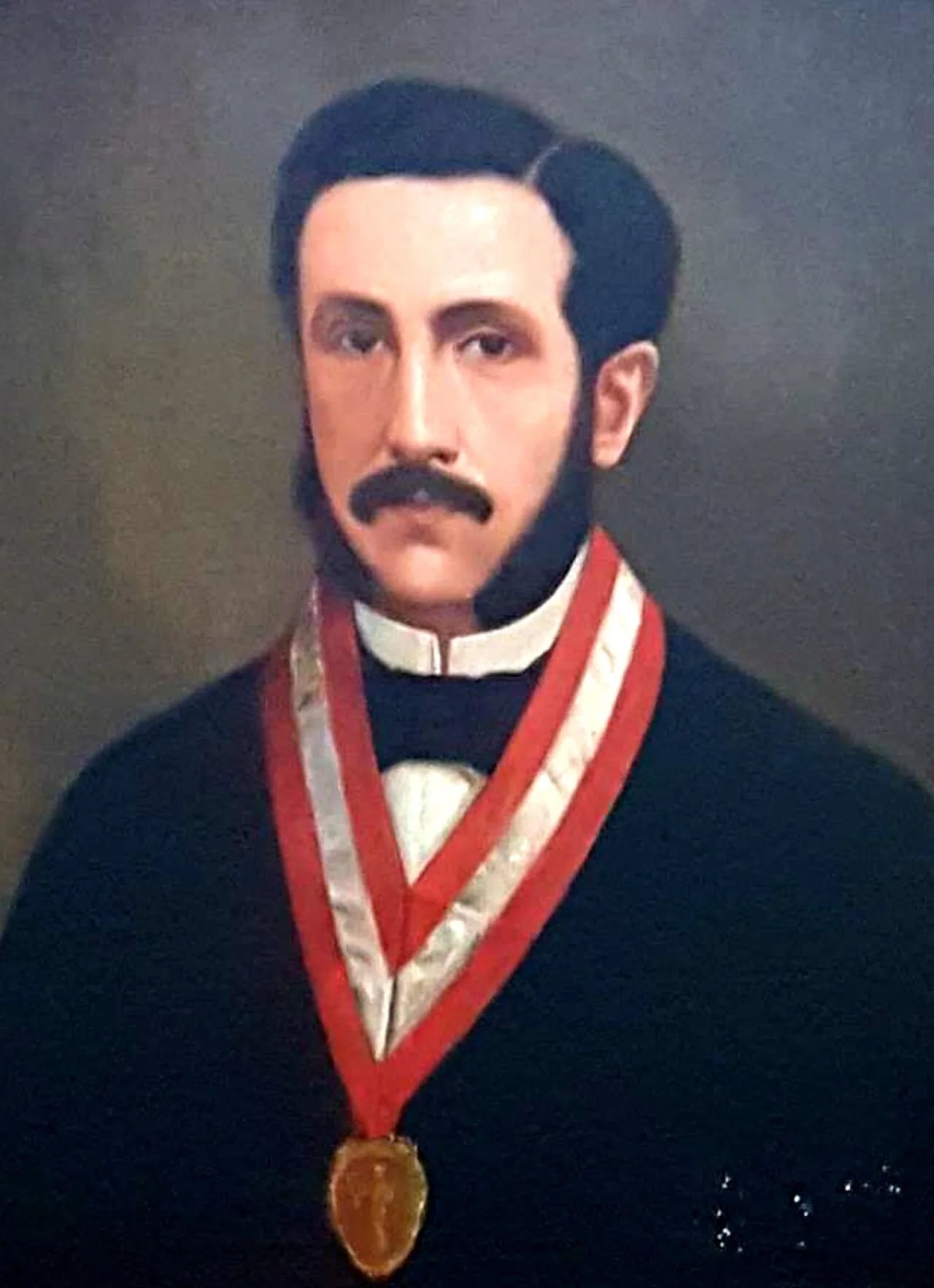 Porträt von Manuel Benjamín Cisneros (1830–1881) – Gedenkseite