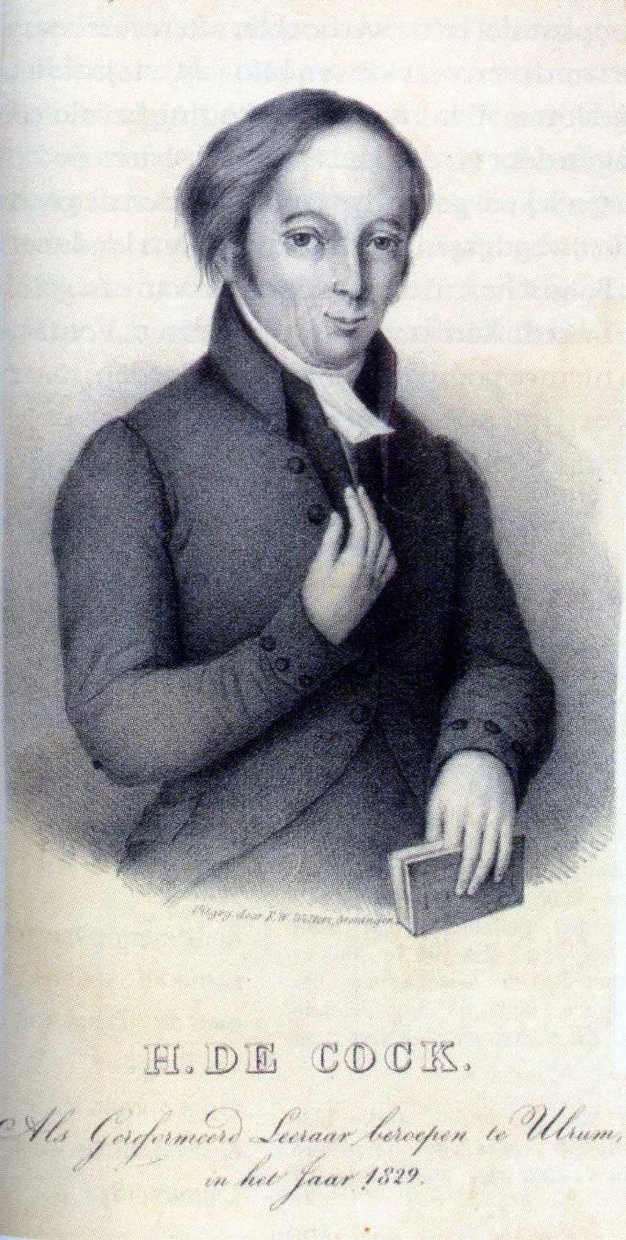 Porträt von Hendrik de Cock (1801–1842) – Gedenkseite