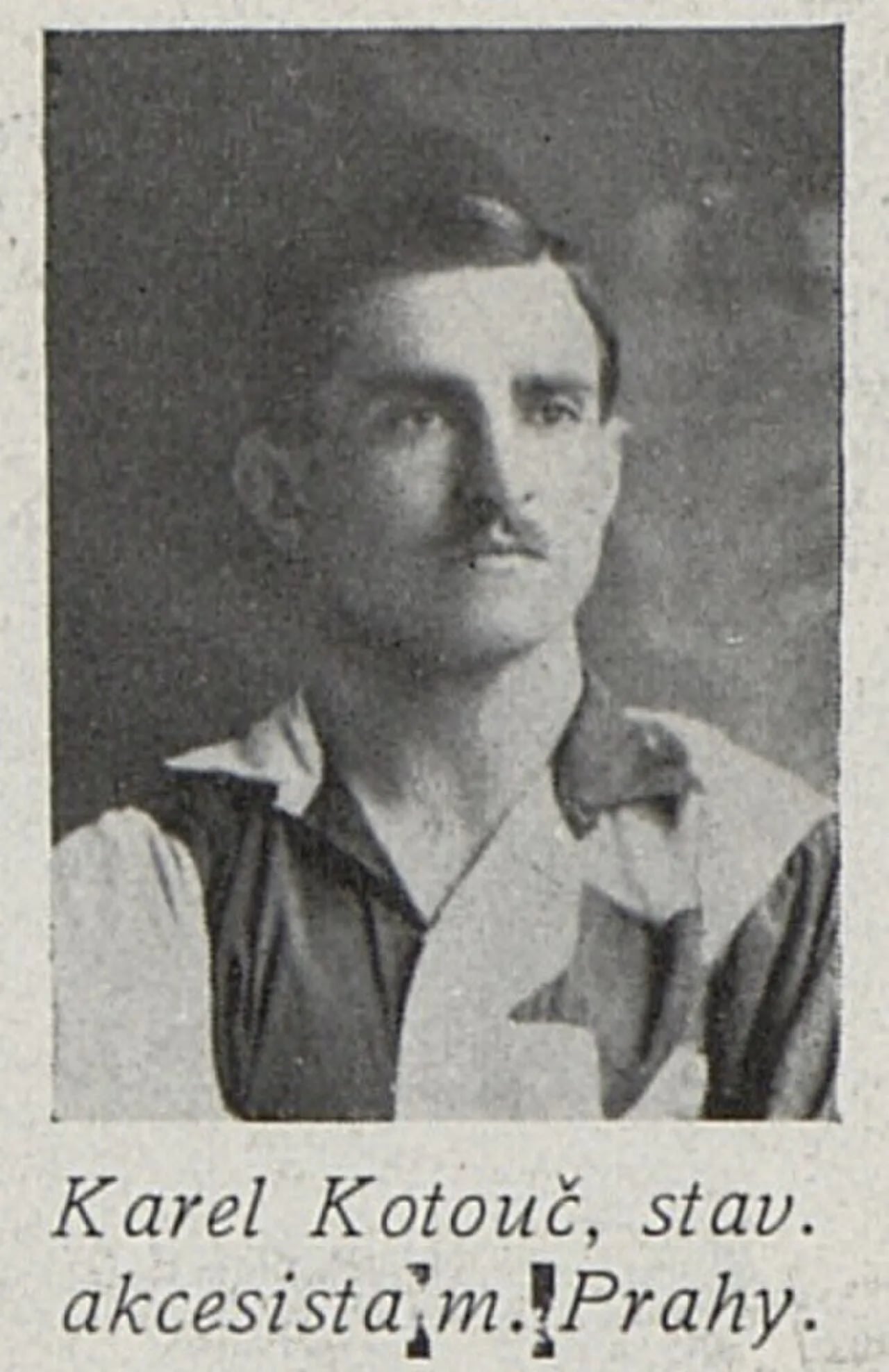 Portrait of Karel Kotouč (1881–1922) – memorial page