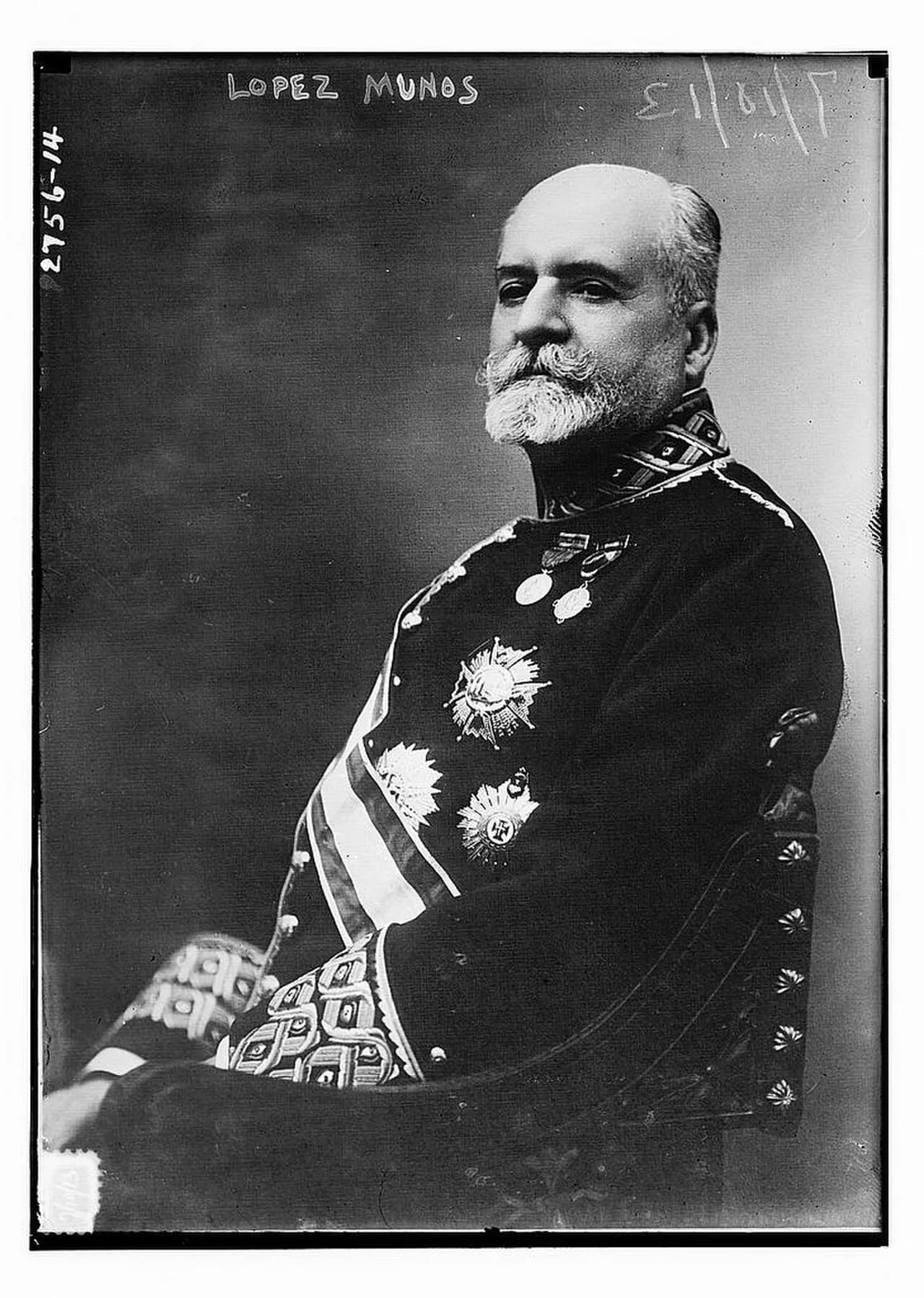 Porträt von Antonio López Muñoz, 1st Count of López Muñoz (1850–1929) – Gedenkseite