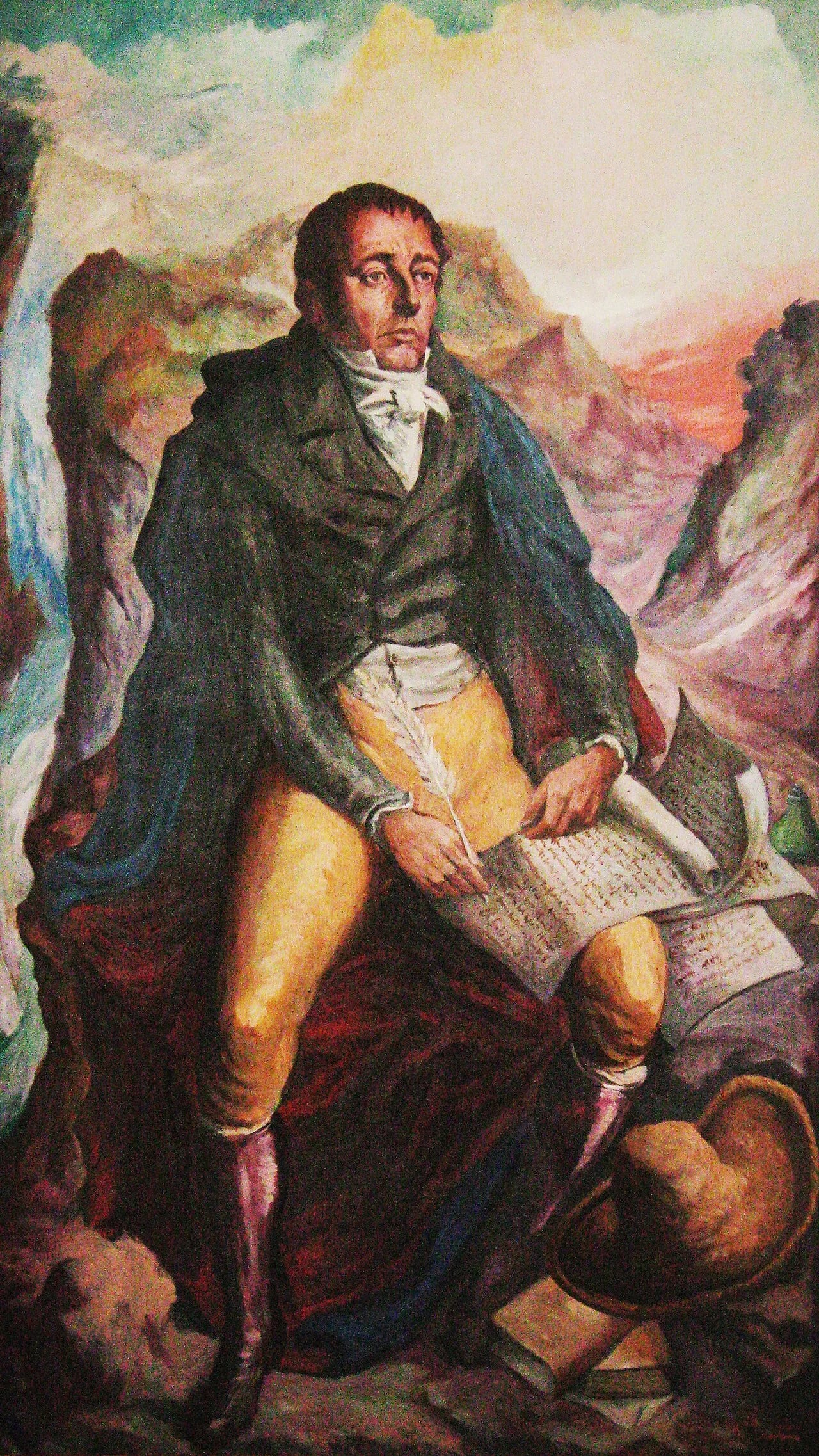 Porträt von José Faustino Sánchez Carrión (1787–1825) – Gedenkseite