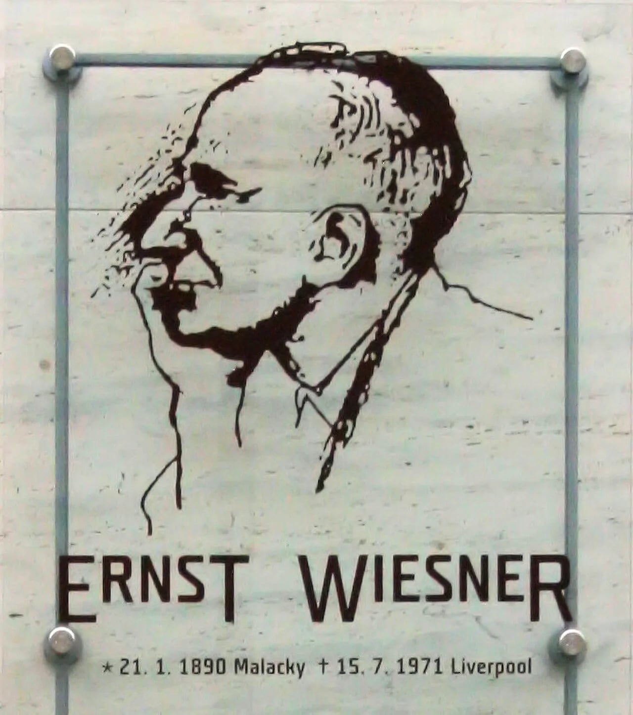 Portrait of Ernst Wiesner (1890–1971) – memorial page