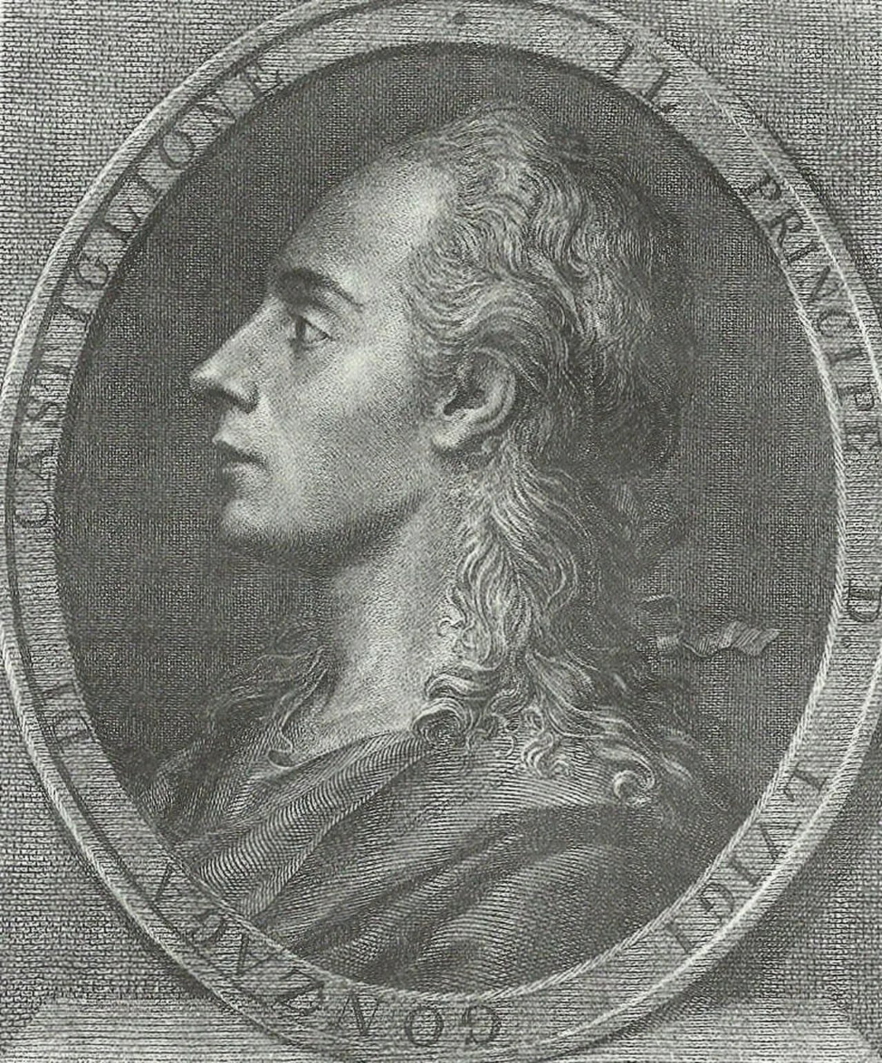 Porträt von Louis III Gonzaga (1745–1819) – Gedenkseite
