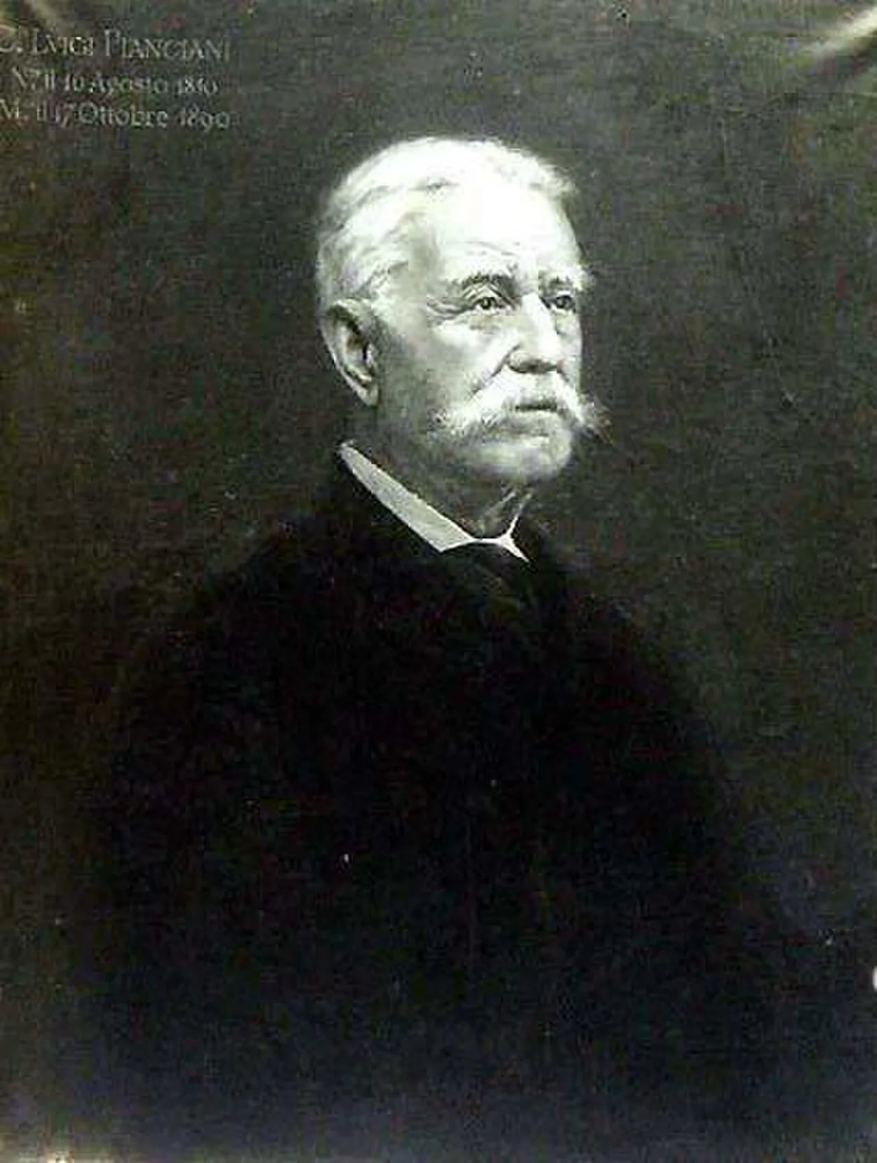 Porträt von Luigi Pianciani (1810–1890) – Gedenkseite