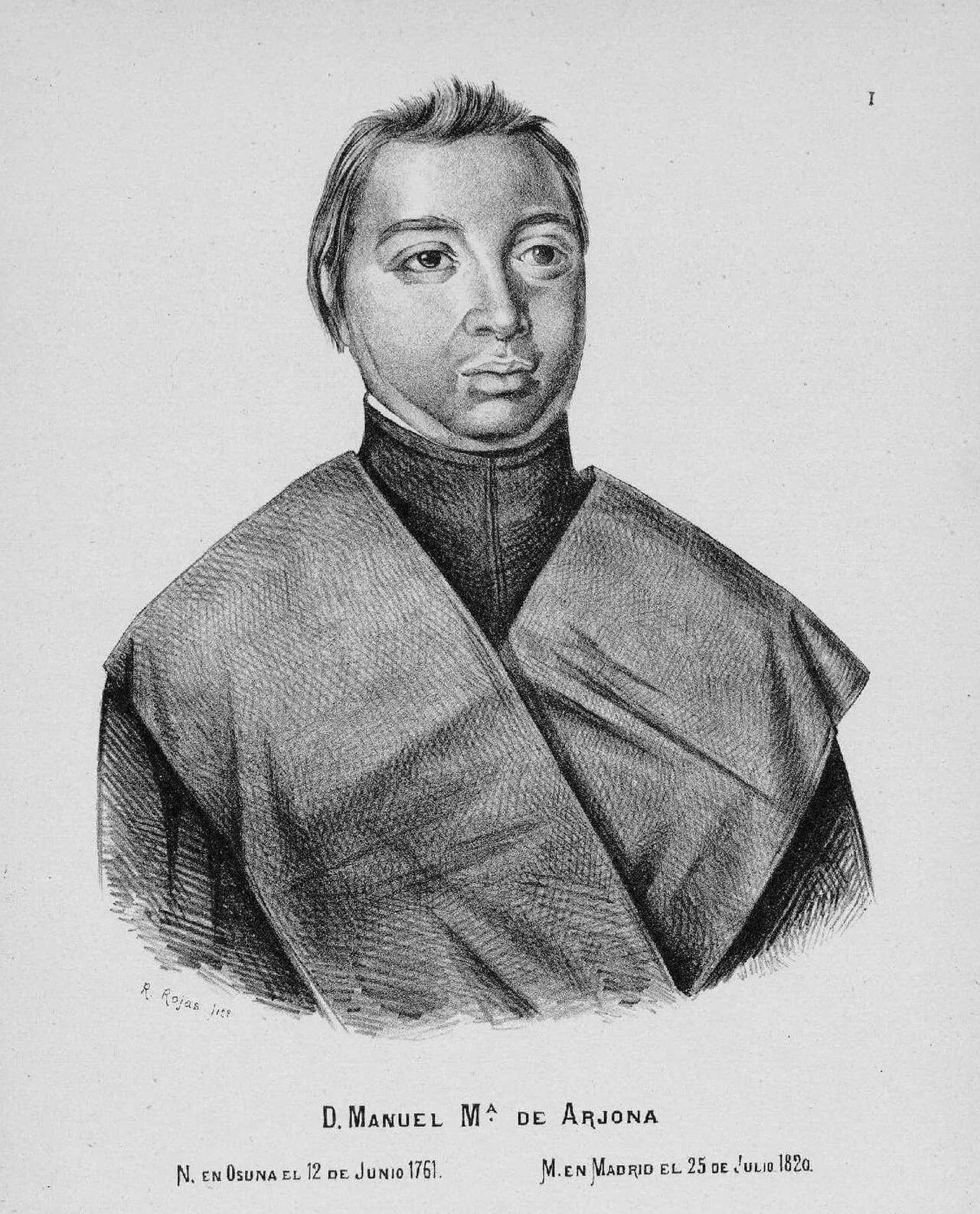Porträt von Manuel María de Arjona y de Cubas (1771–1820) – Gedenkseite