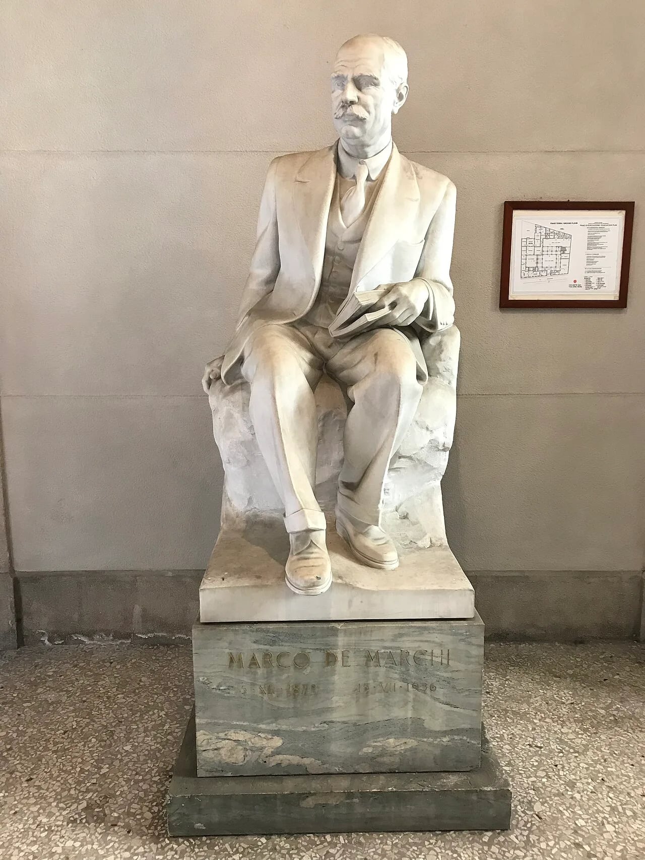 Portrait of Marco De Marchi (1872–1936) – memorial page