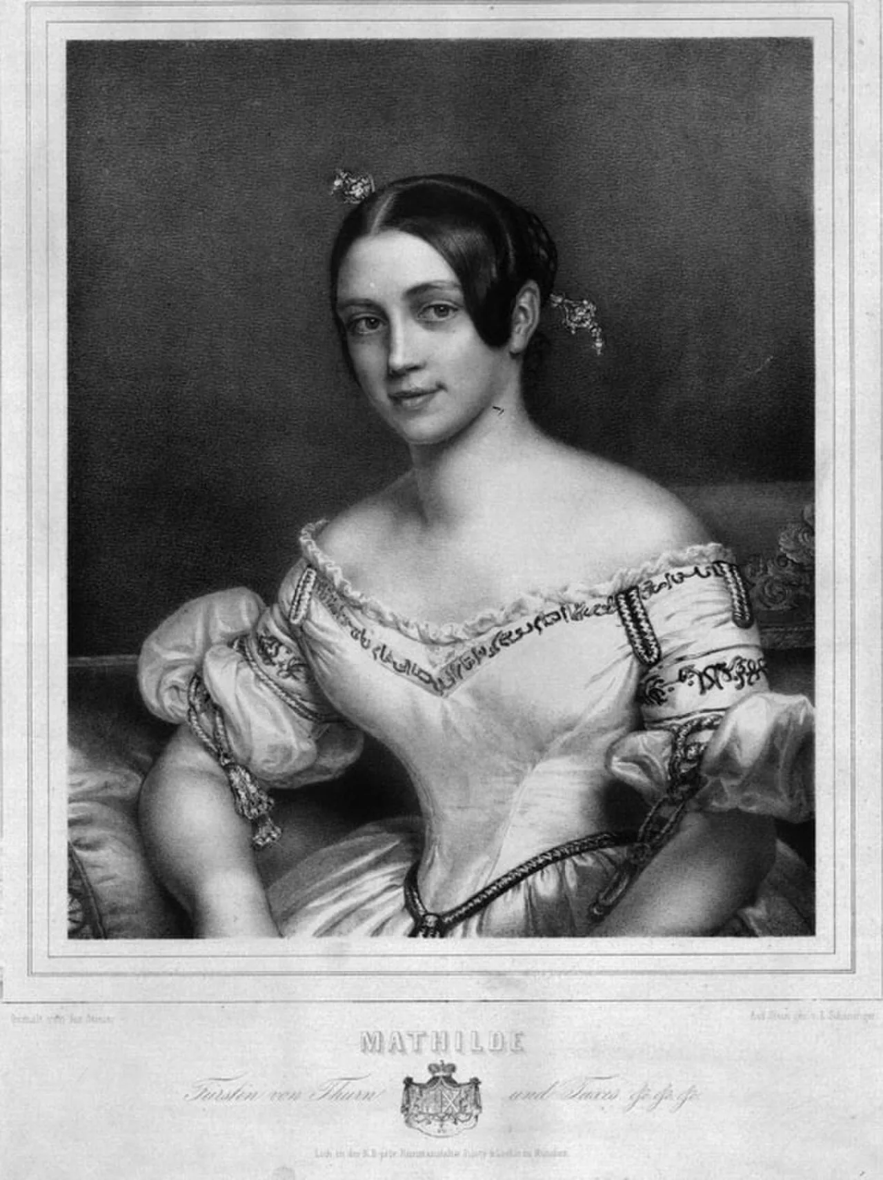 Porträt von Mathilde Sophie zu Oettingen-Oettingen und Oettingen-Spielberg (1816–1886) – Gedenkseite