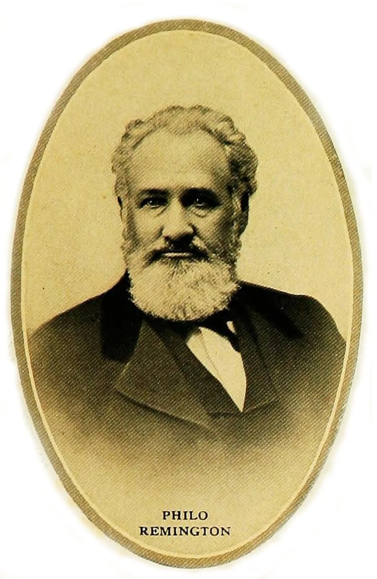 Portrait of Philo Remington (1816–1889) – memorial page