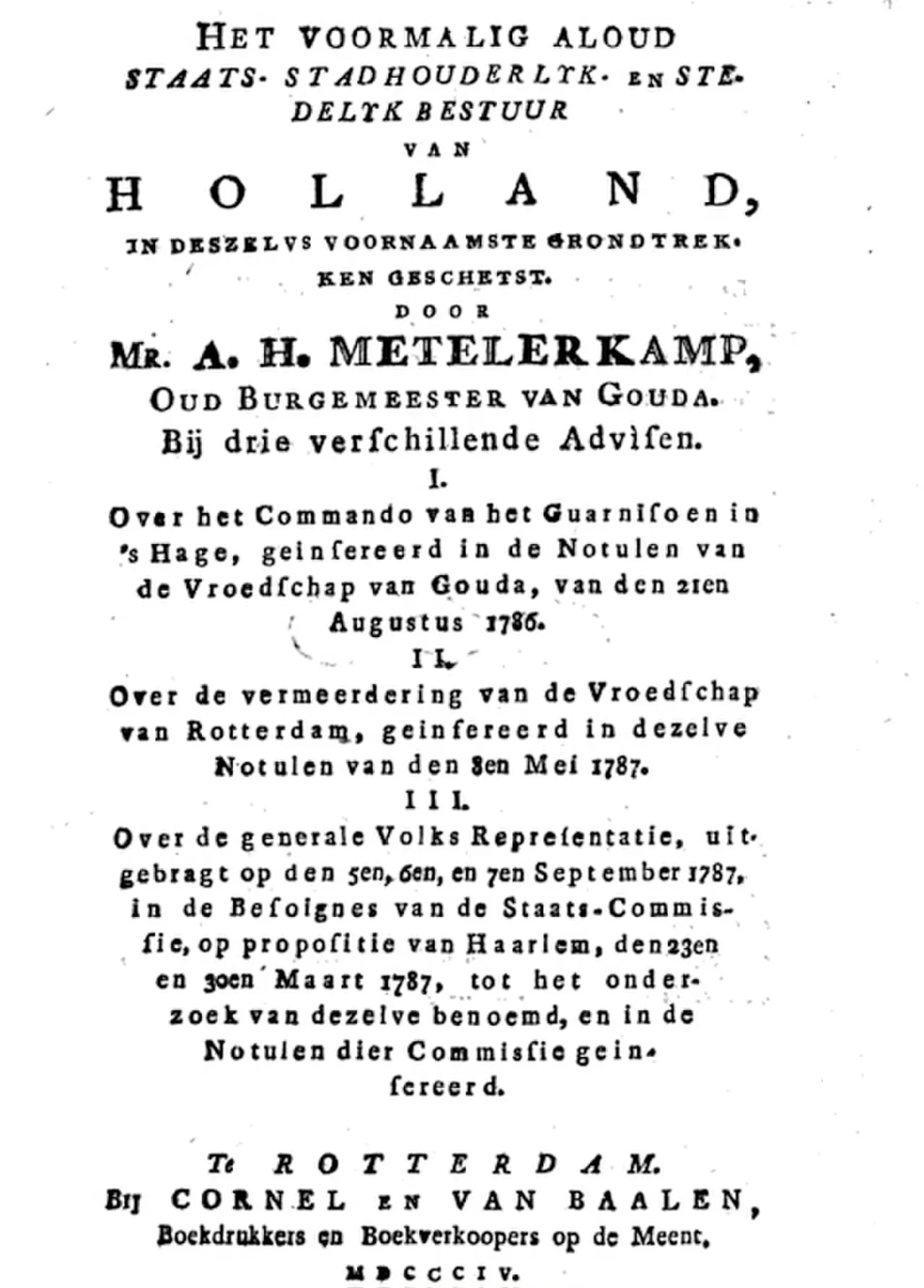 Portrait of Alexander Hendrik Metelerkamp (1744–1816) – memorial page