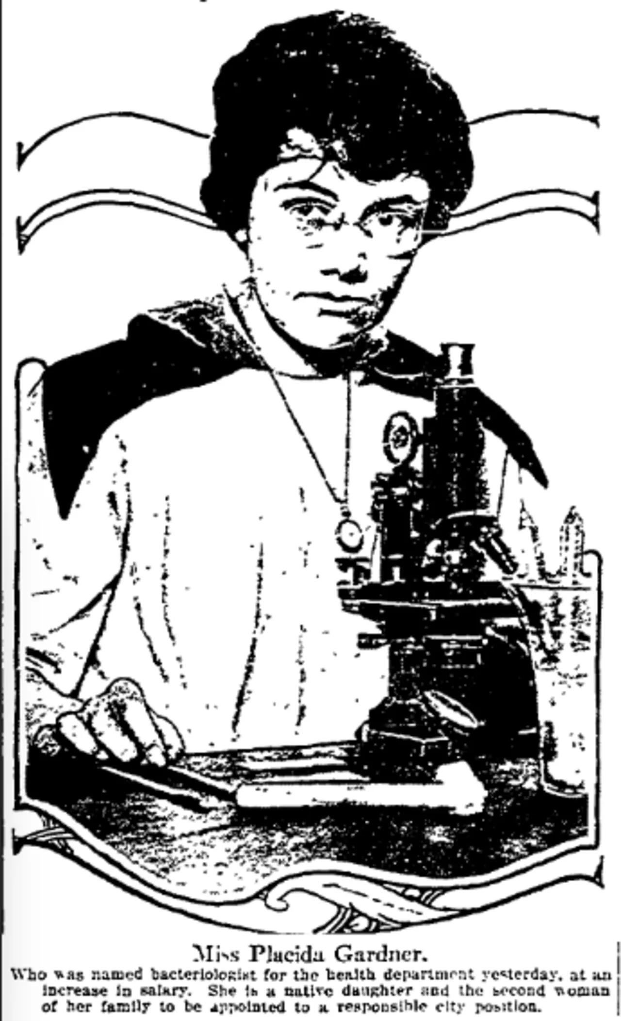 Porträt von Placida Gardner Chesley (1879–1966) – Gedenkseite
