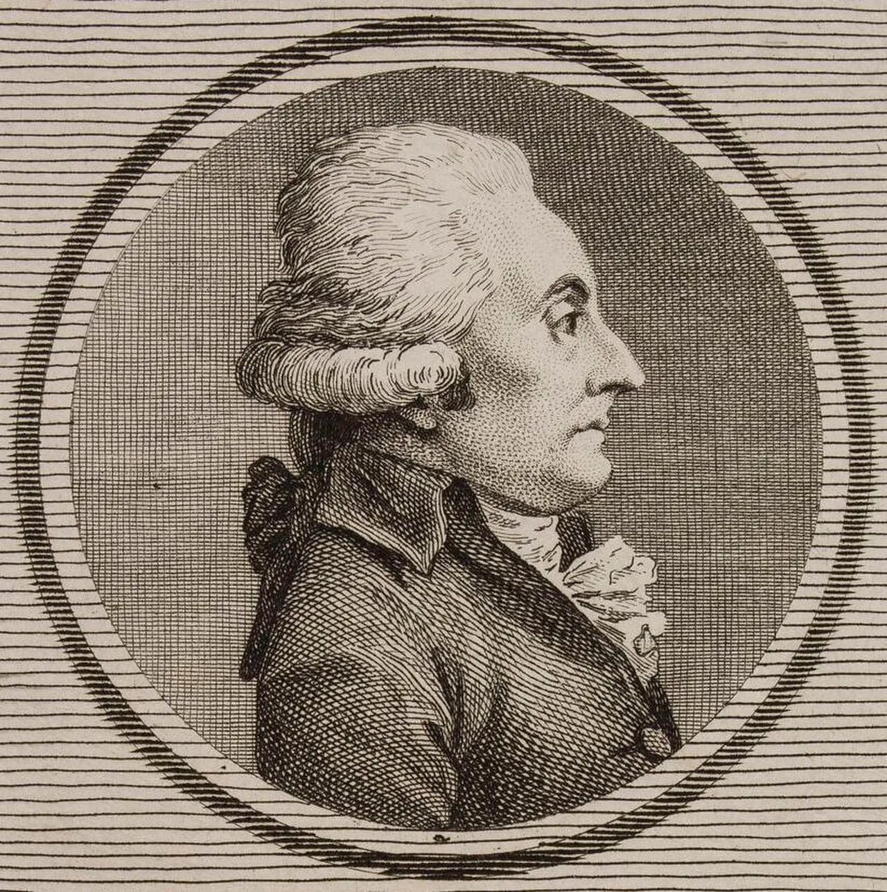 Porträt von Jean-Charles Antoine Morel de Dieusie (1748–1794) – Gedenkseite