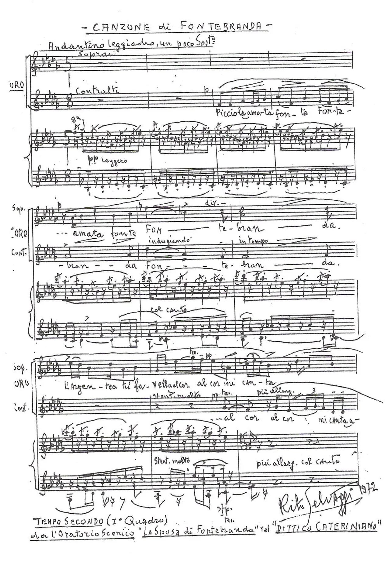 Porträt von Rito Selvaggi (1898–1972) – Gedenkseite